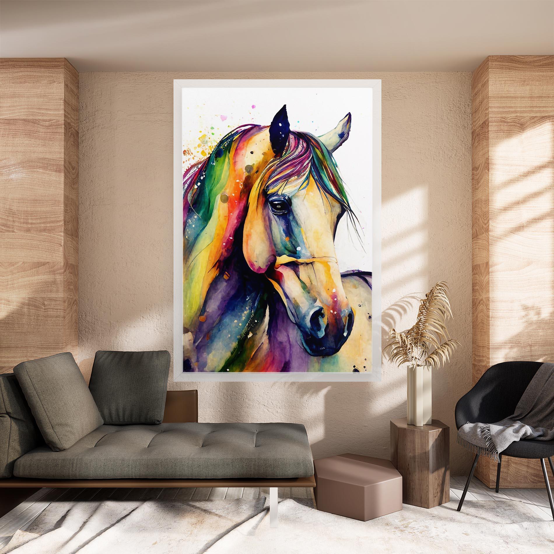 Vászonkép Colorful Horse mockup 8