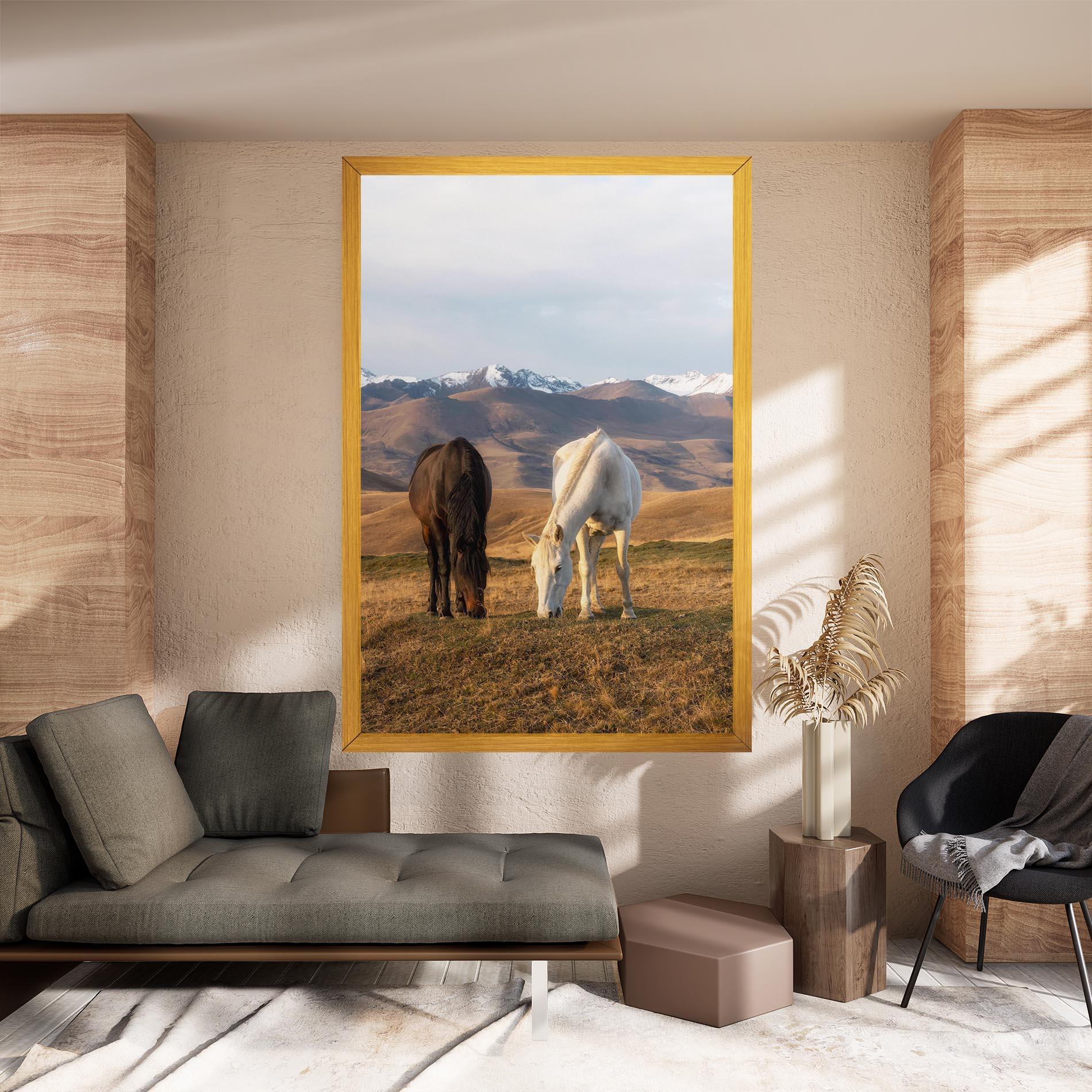 Vászonkép Mountain Horses mockup 8