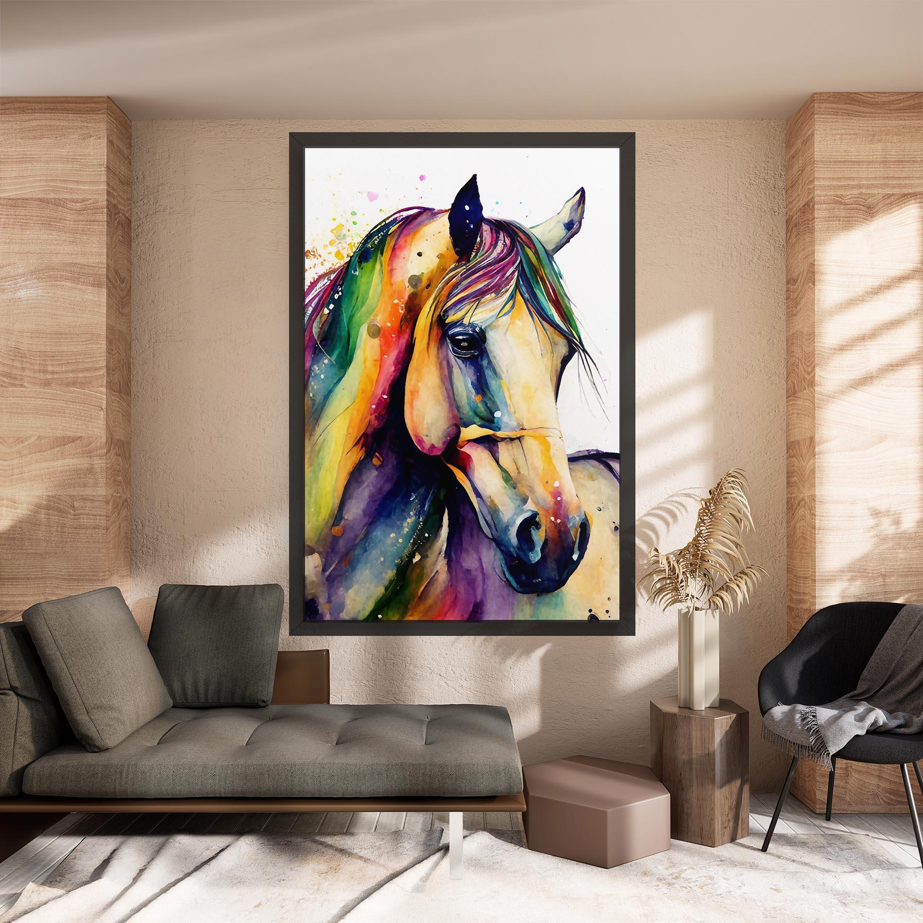 Vászonkép Colorful Horse mockup 8