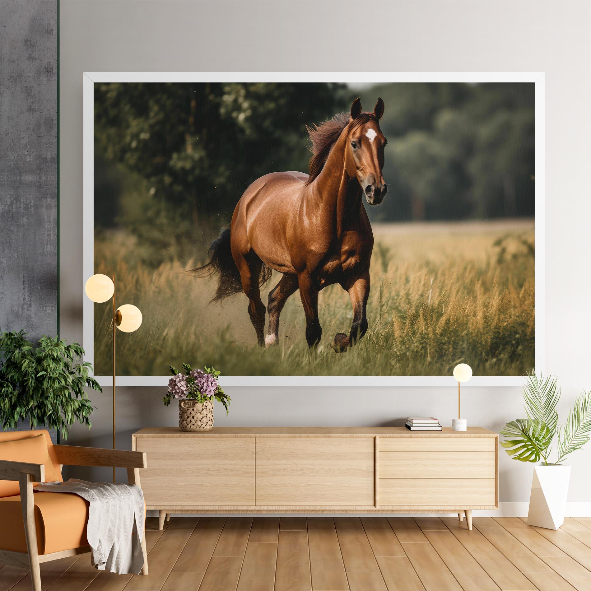 Vászonkép Wild Horse Running mockup 9