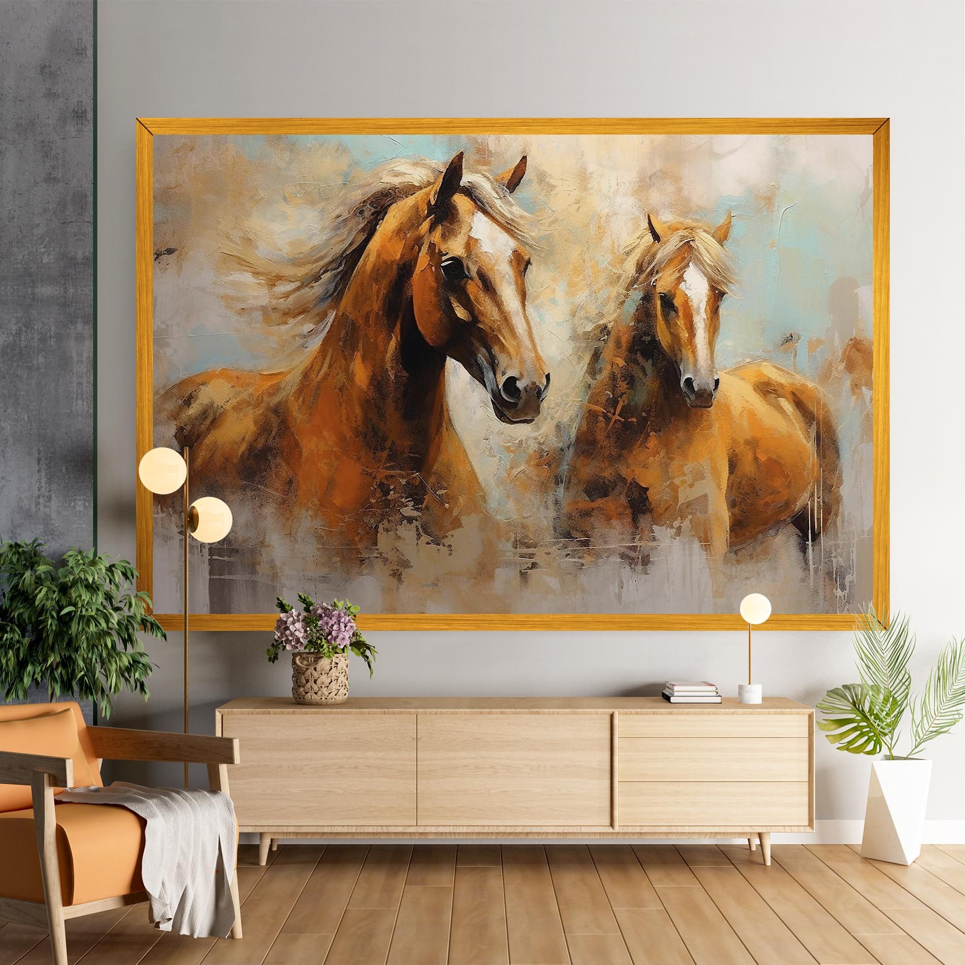Brown Horses Staying mockup 9