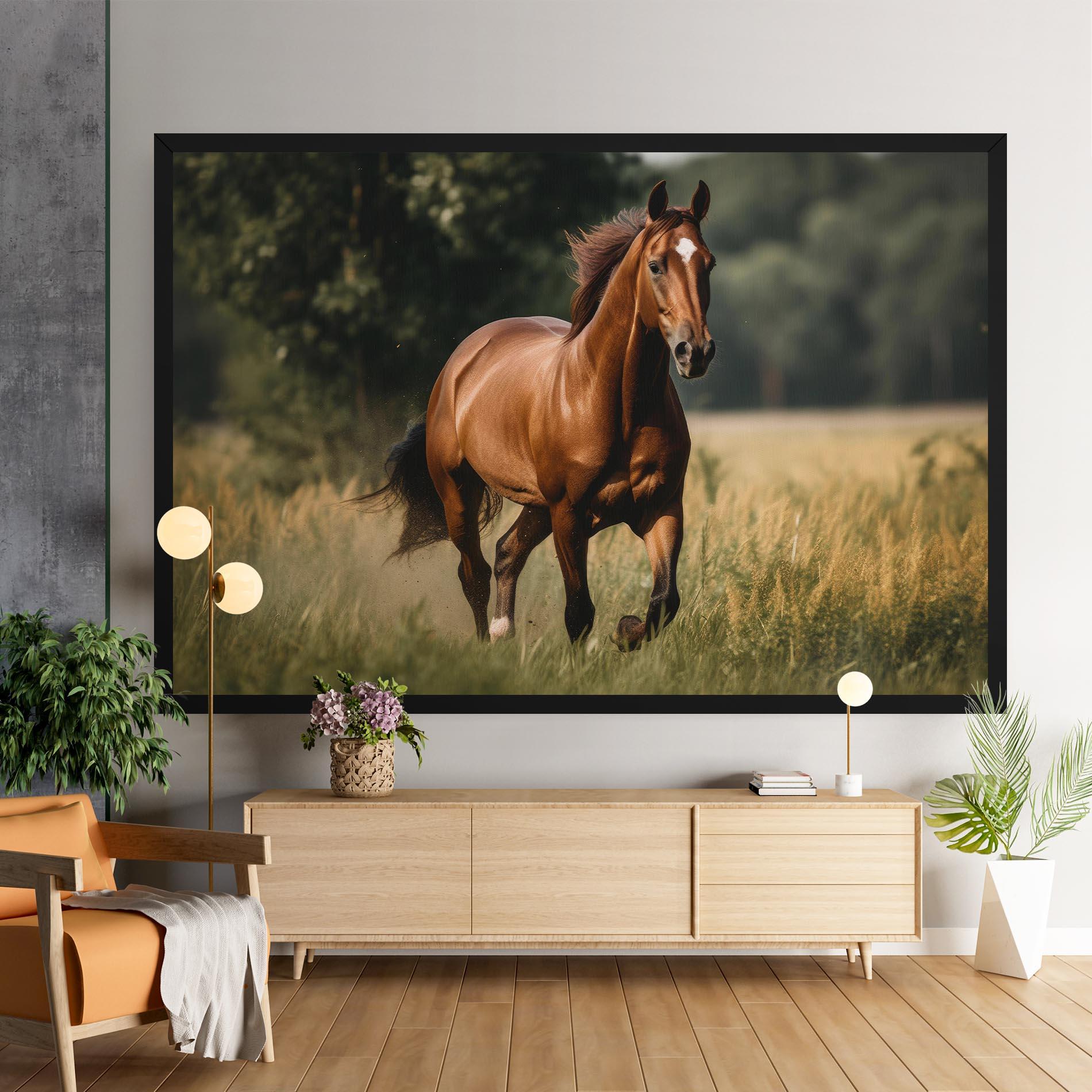 Vászonkép Wild Horse Running mockup 9