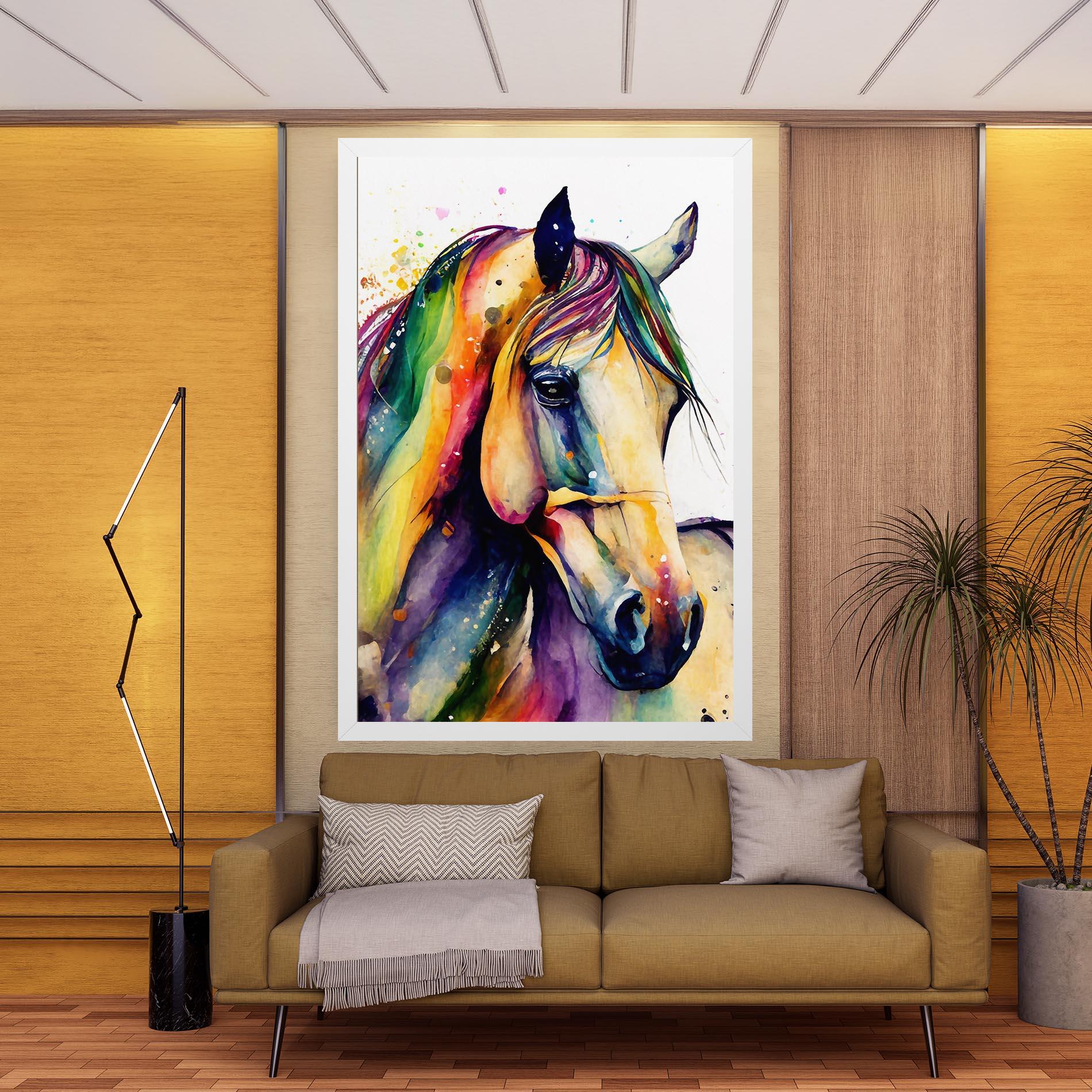 Vászonkép Colorful Horse mockup 9