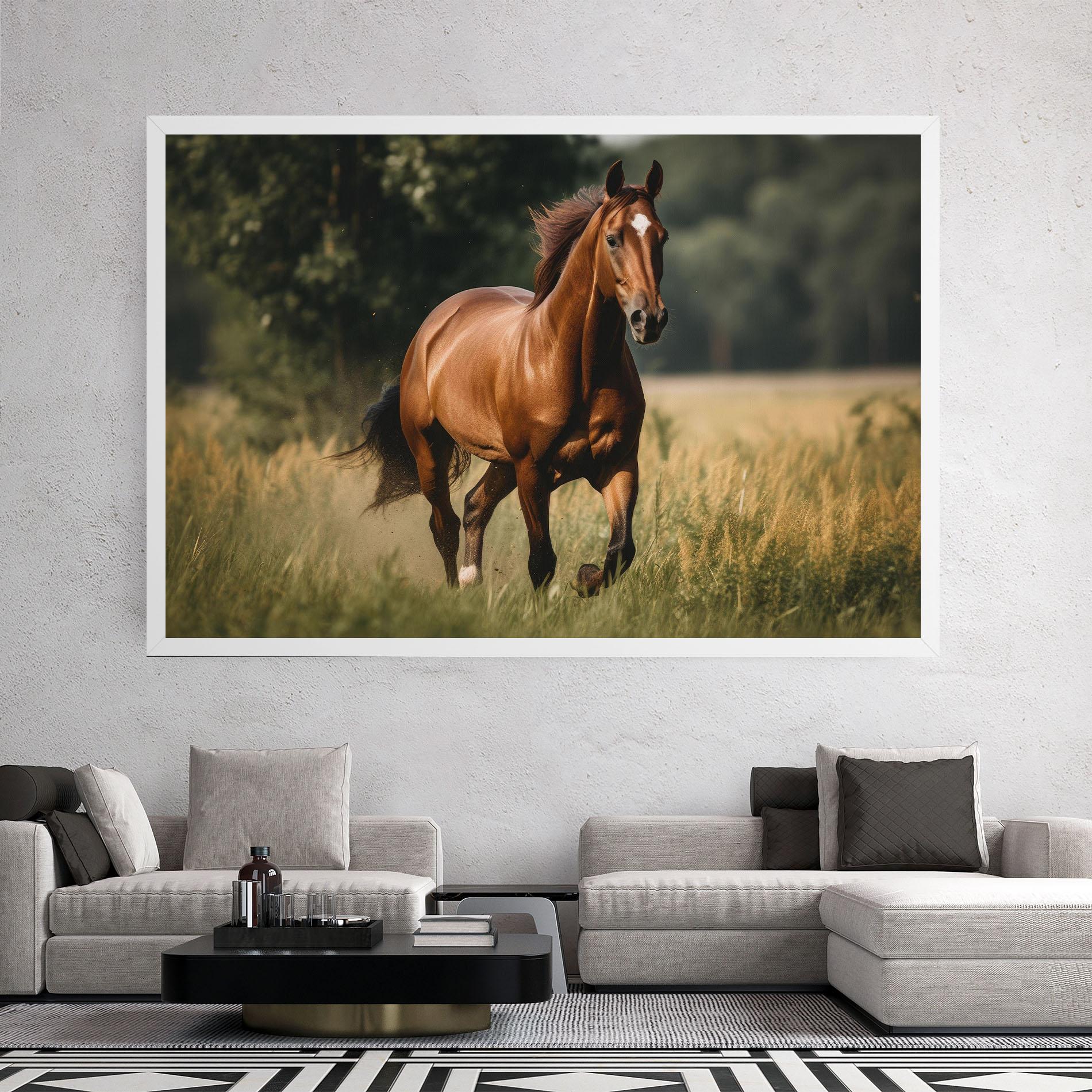 Vászonkép Wild Horse Running mockup 2