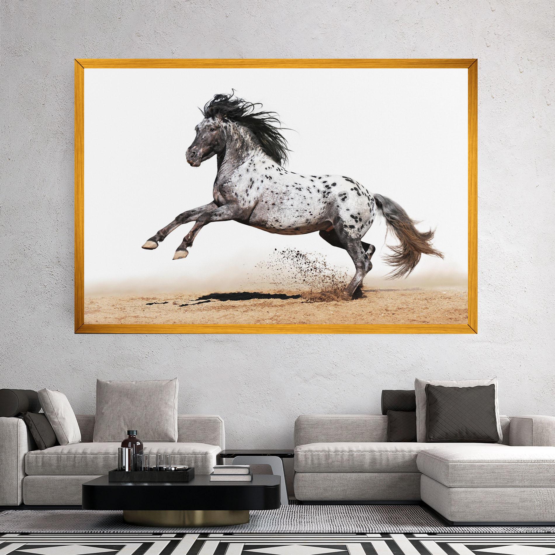 Vászonkép Appaloosa Horse Running mockup 2