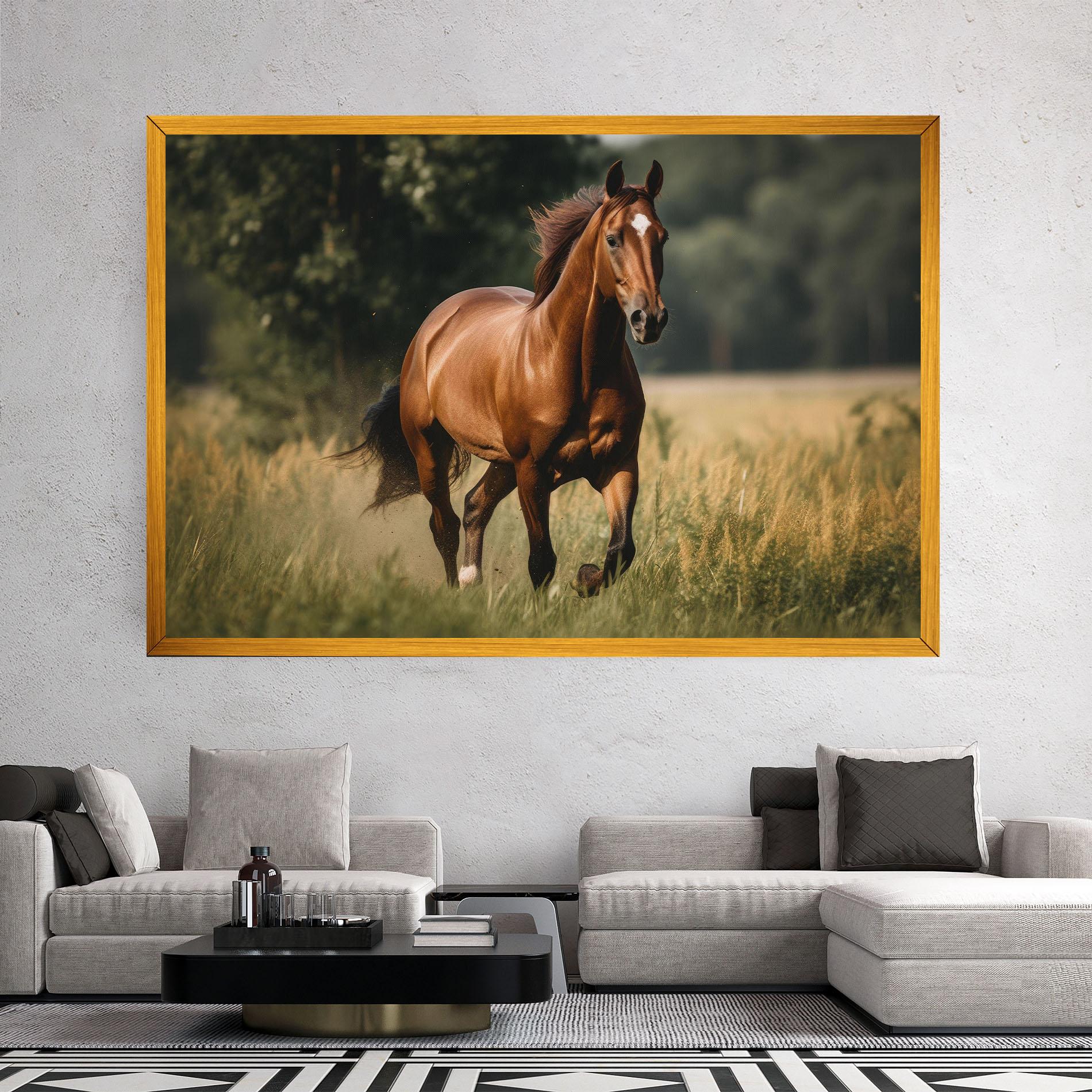 Vászonkép Wild Horse Running mockup 2