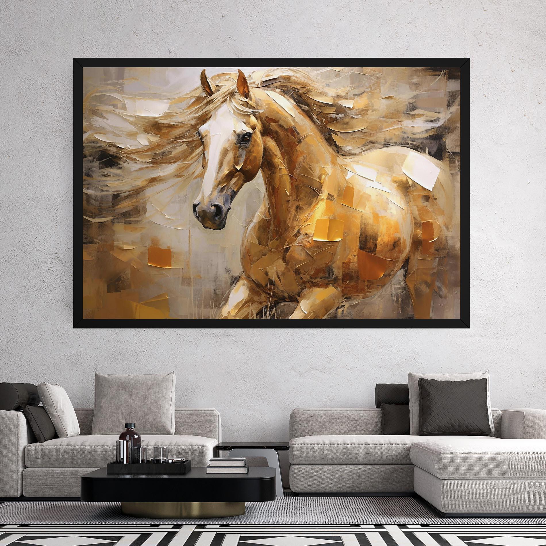Vászonkép Light Brown Horse mockup 2