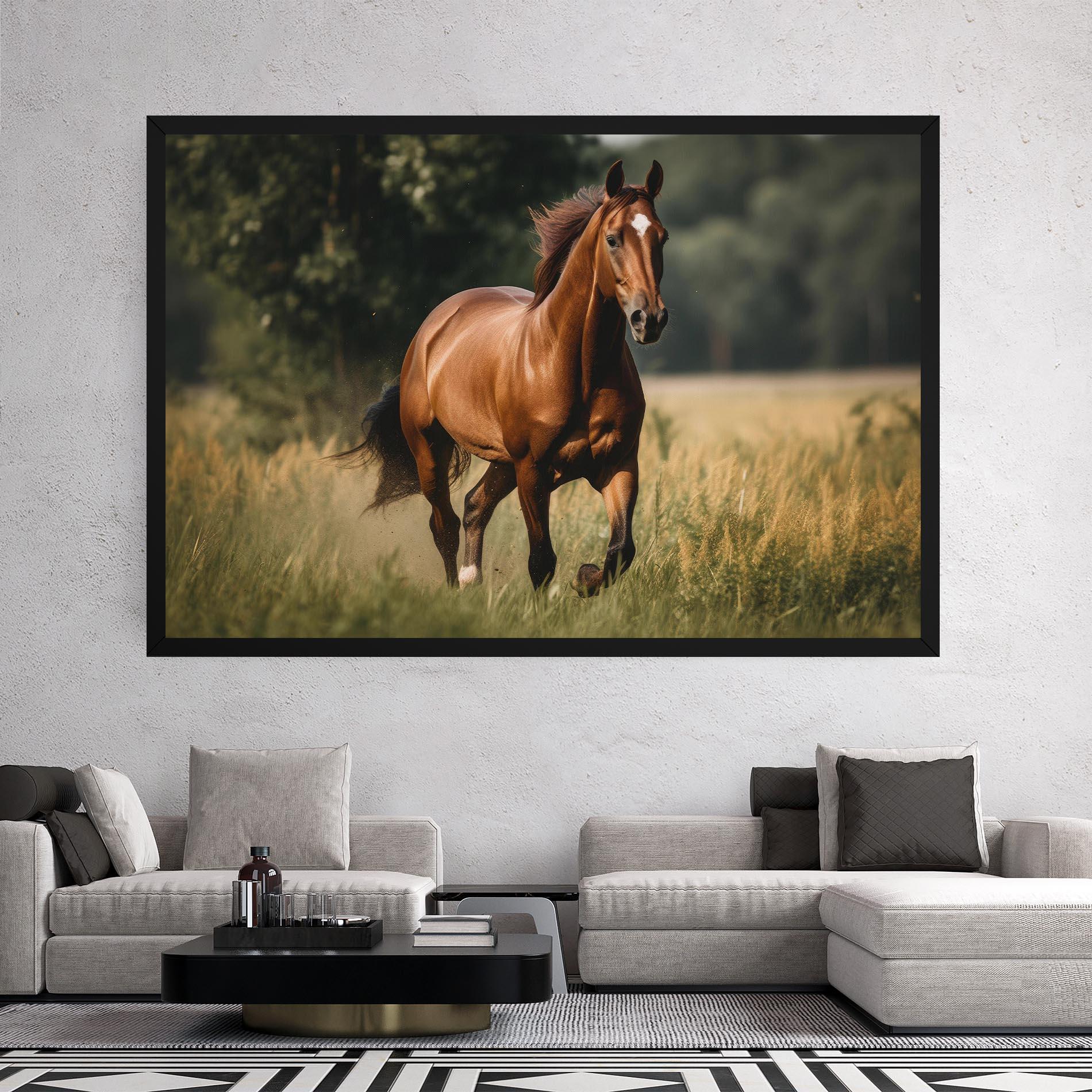 Vászonkép Wild Horse Running mockup 2