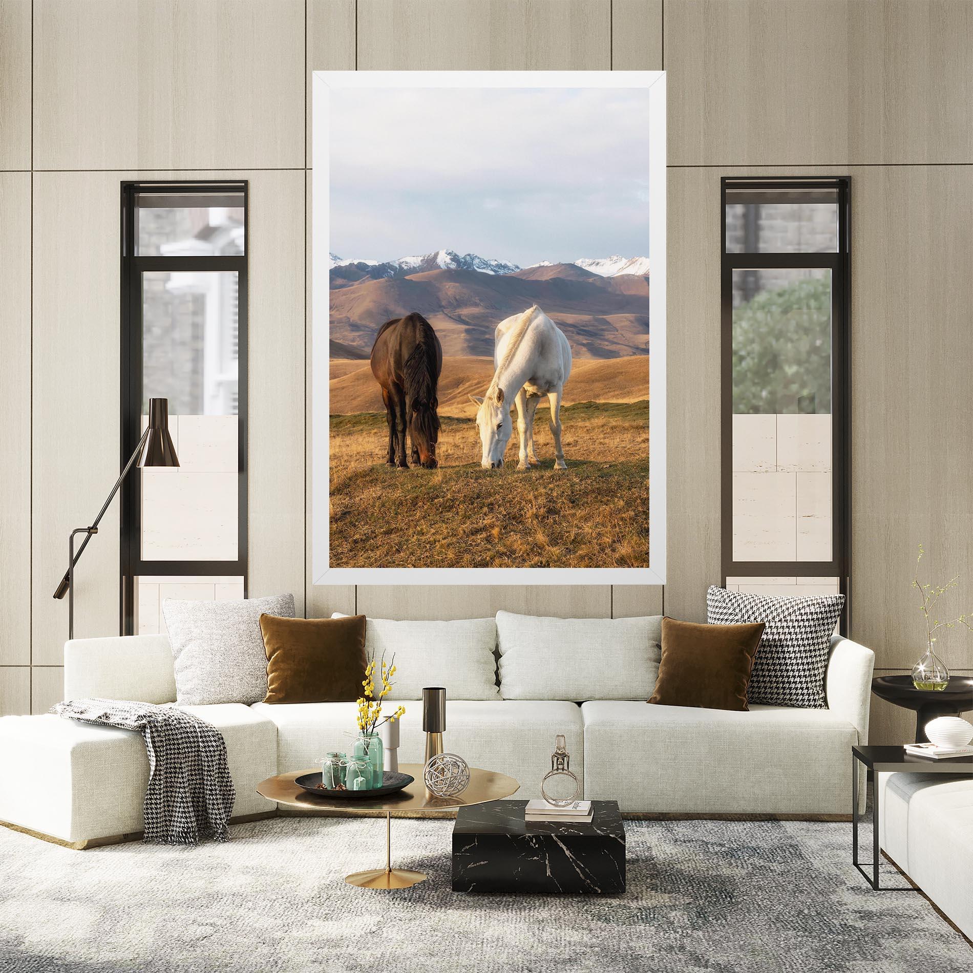 Vászonkép Mountain Horses mockup 2