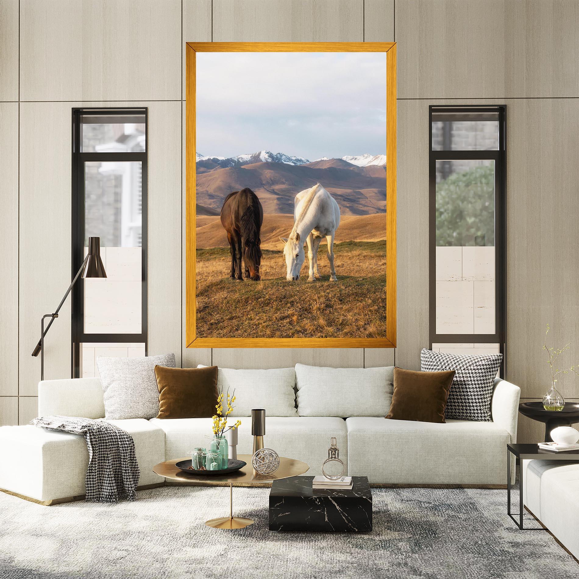 Vászonkép Mountain Horses mockup 2