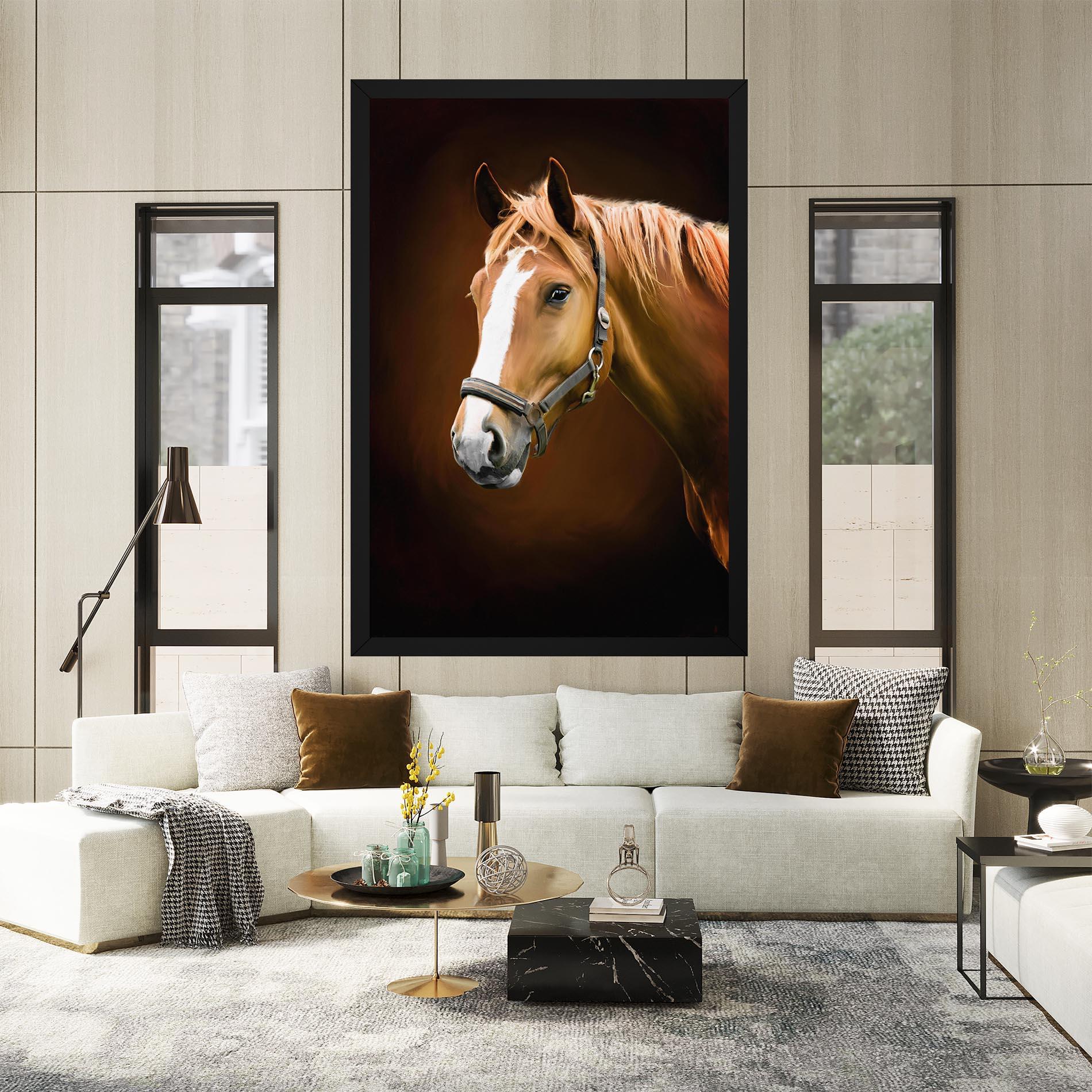 Vászonkép Digital Painted Horse mockup 2