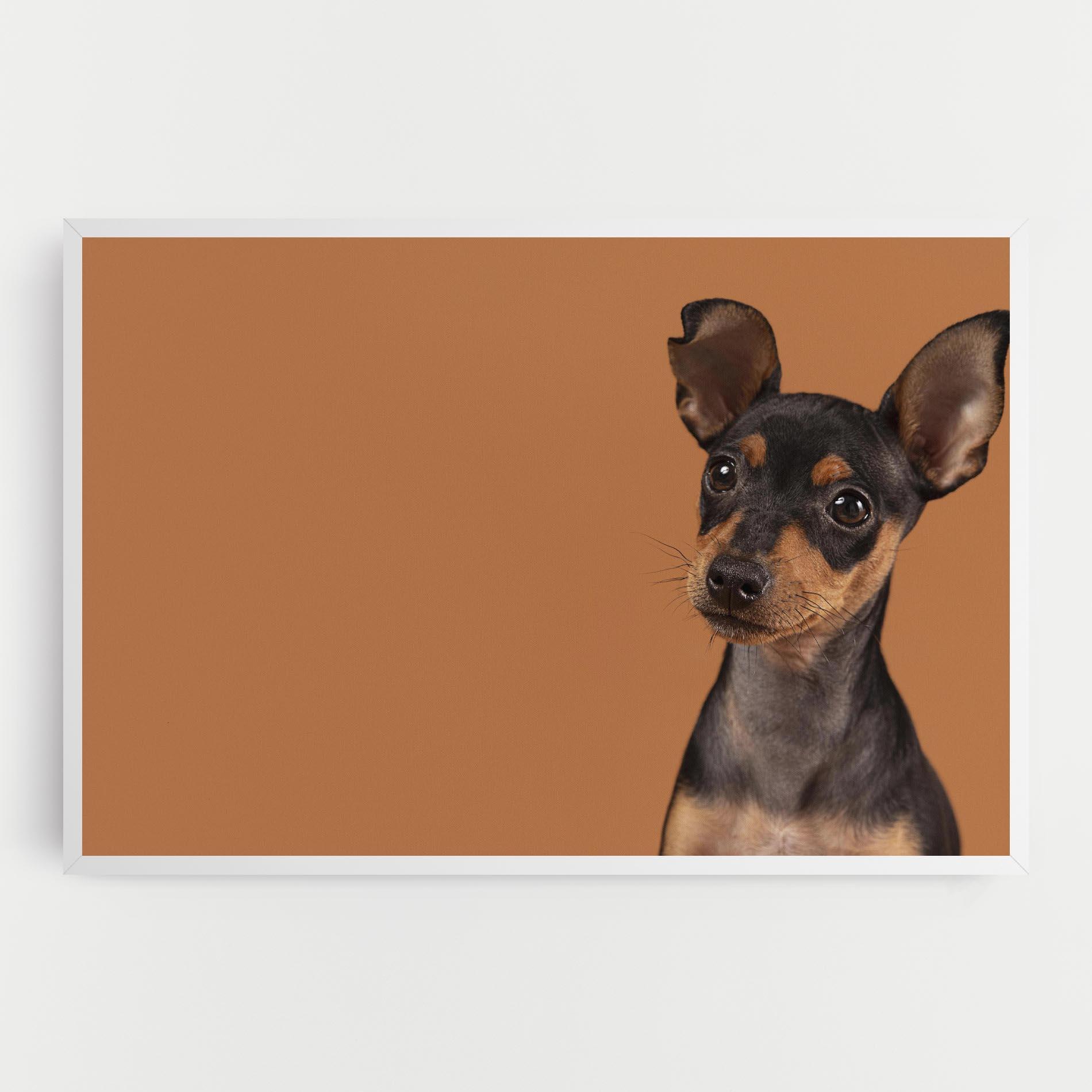 Vászonkép Cute Dog Portrait mockup 0