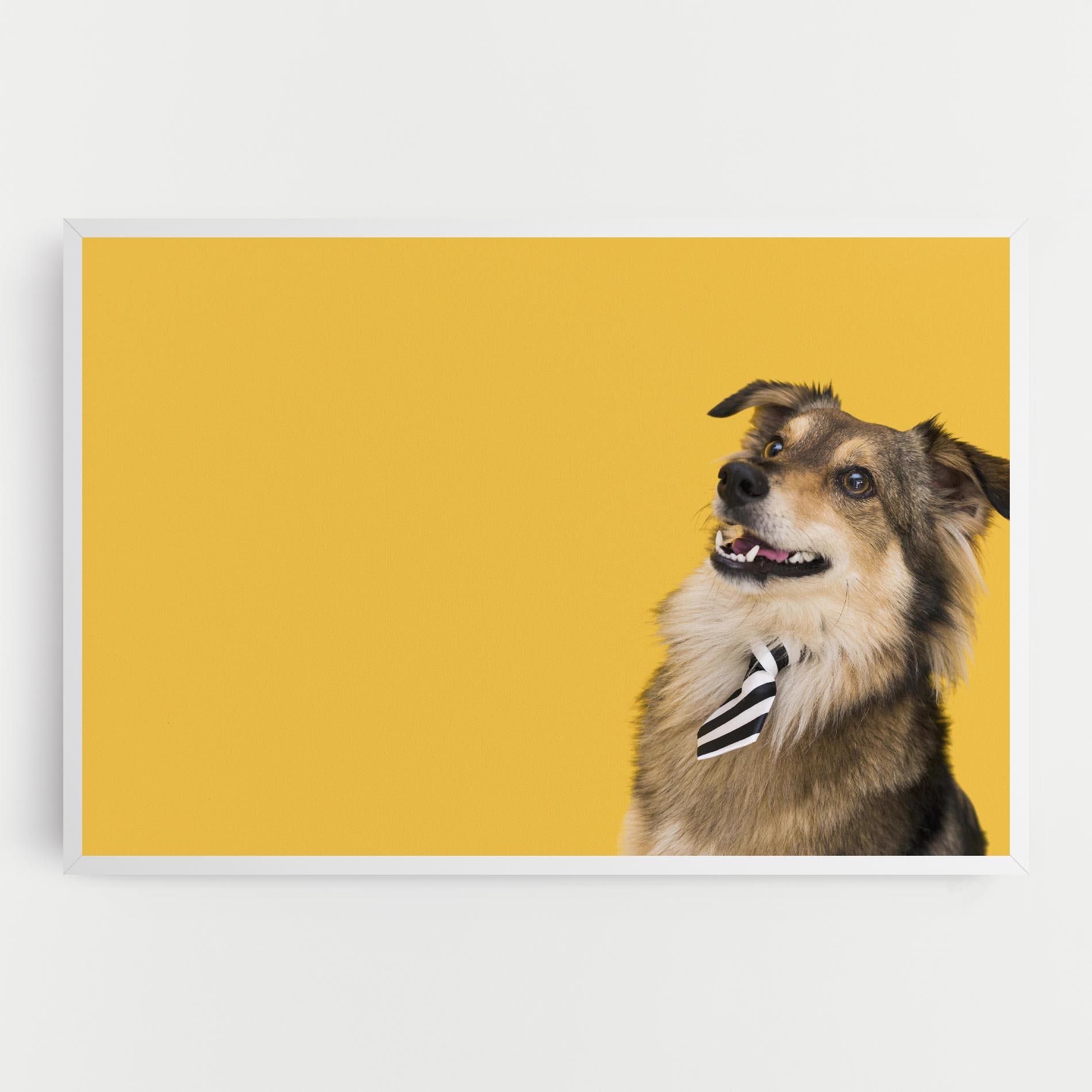 Vászonkép Cute Smiling Dog mockup 0