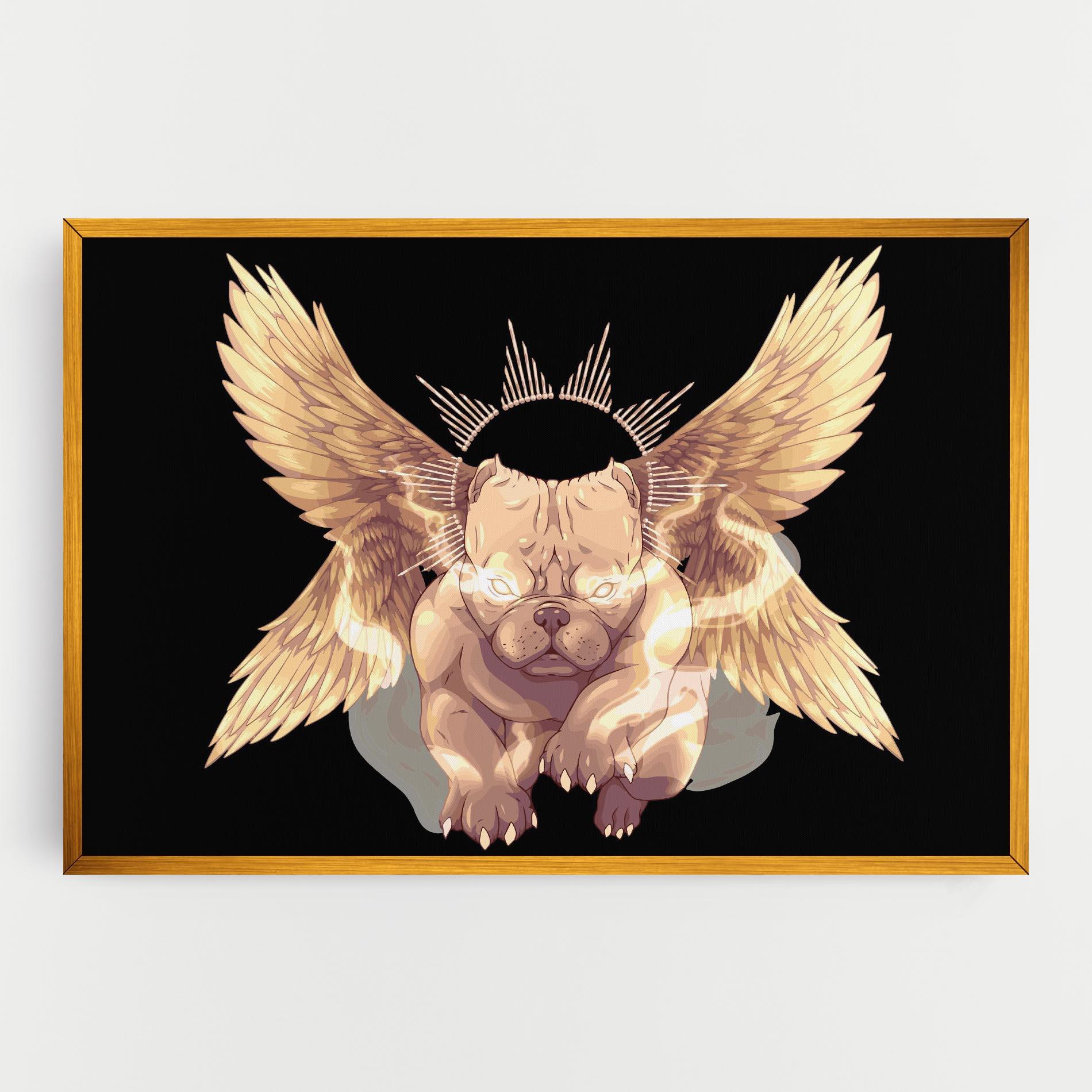 Vászonkép Angel Dog mockup 0