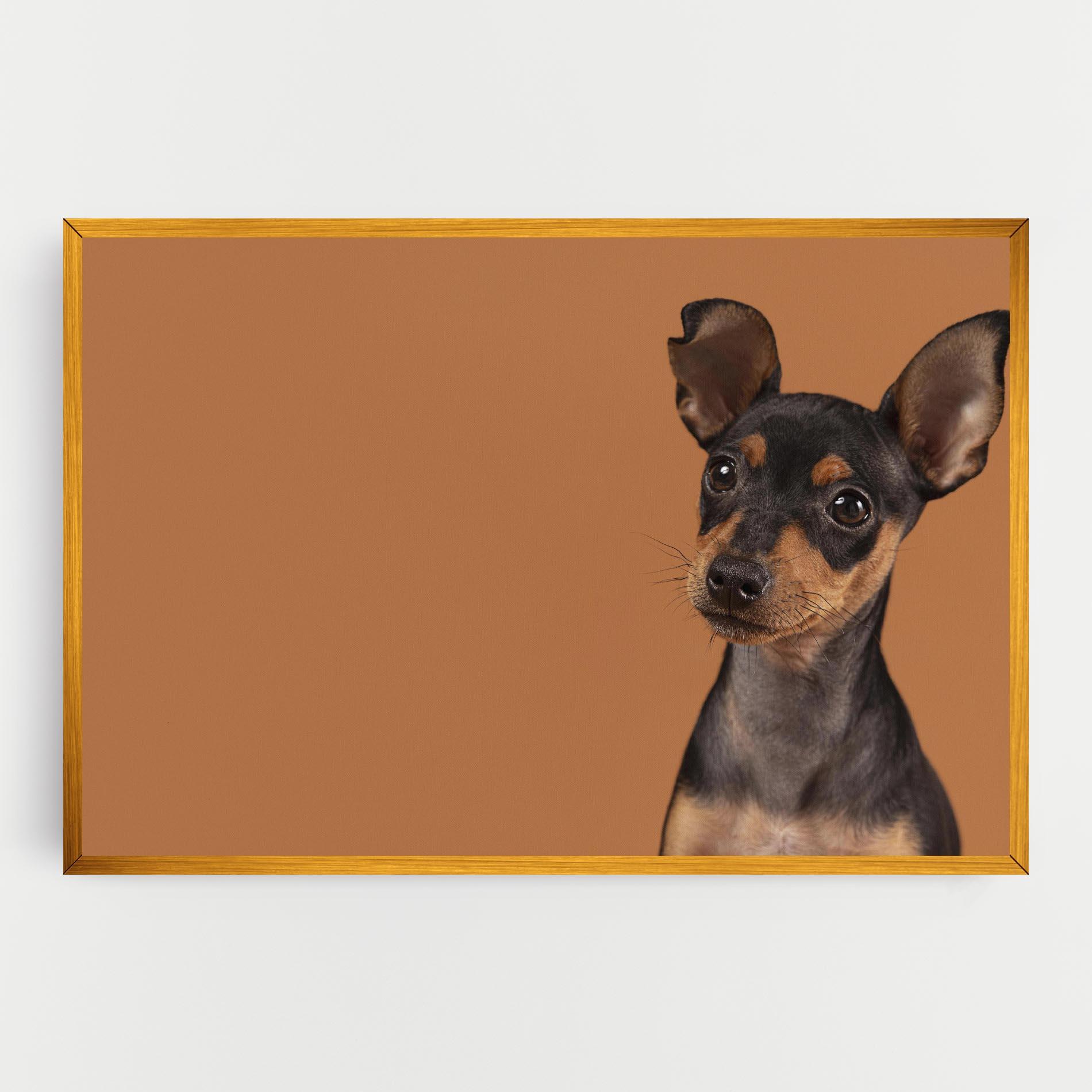 Vászonkép Cute Dog Portrait mockup 0