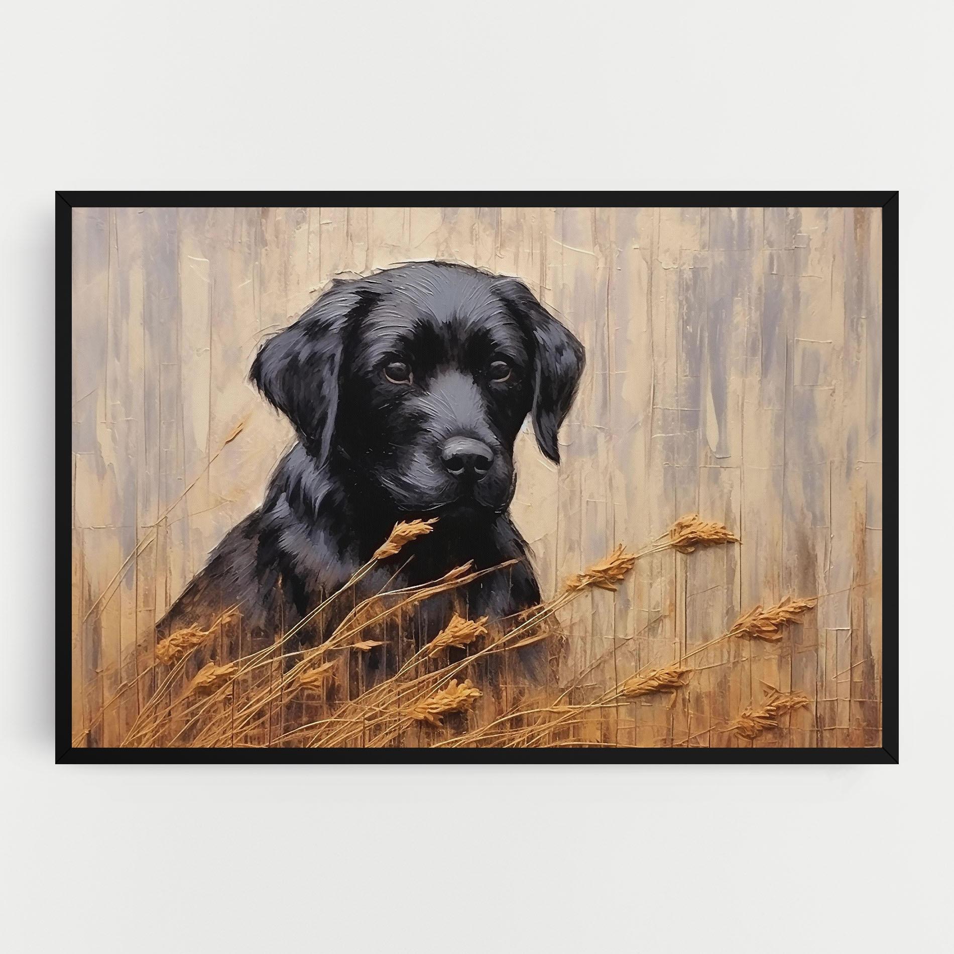 Vászonkép Black Dog Art mockup 0