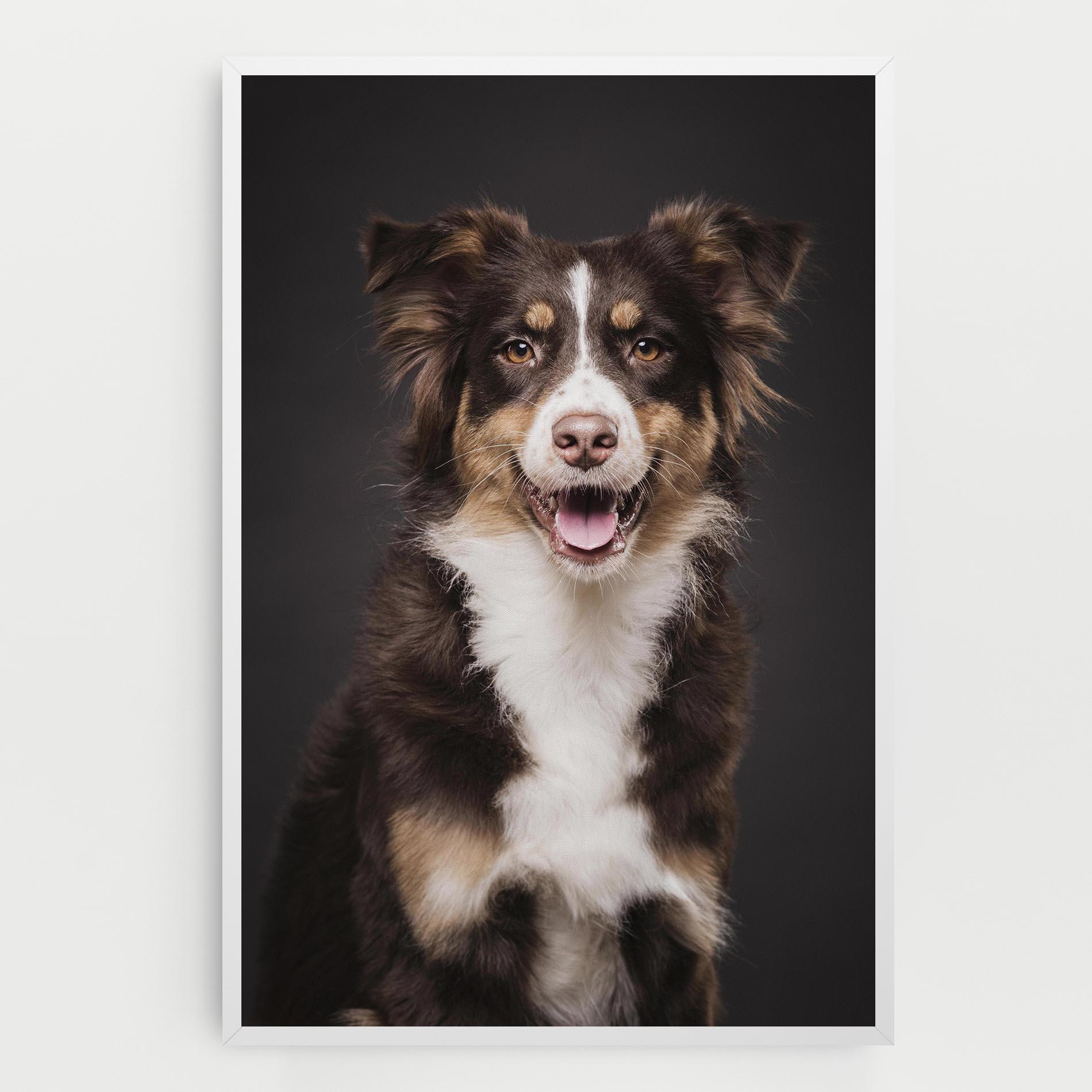 Vászonkép Cute Dog Sitting mockup 0