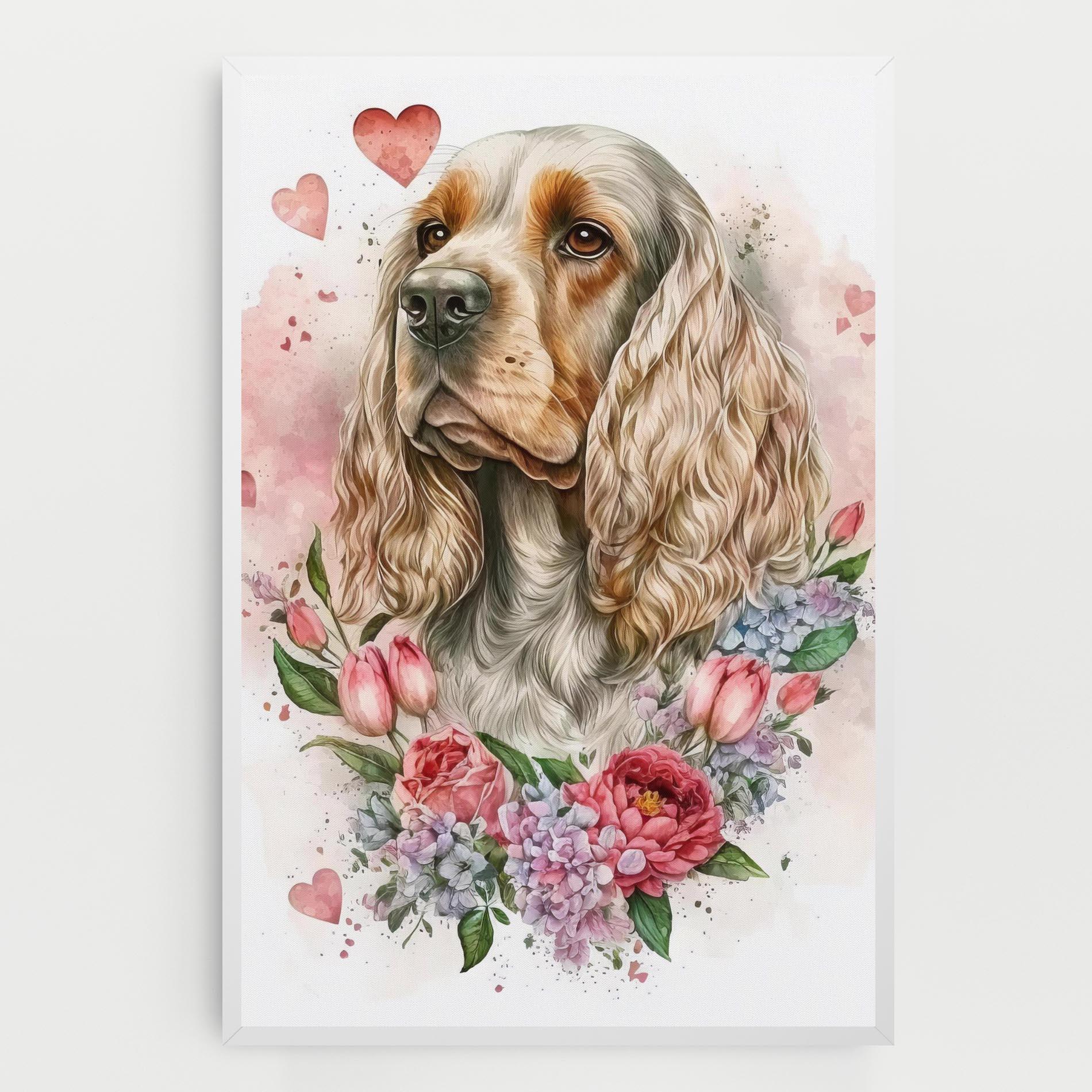 Vászonkép Cute Little Cocker mockup 0