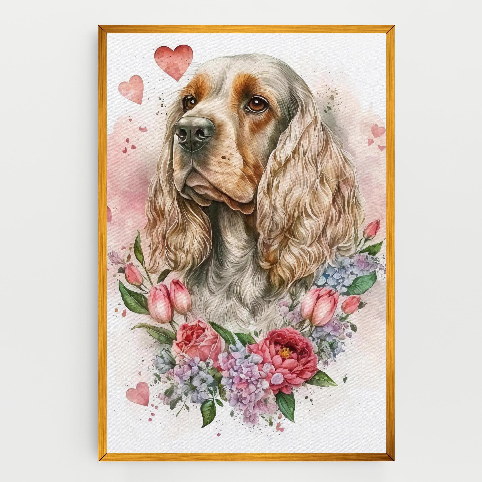 Vászonkép Cute Little Cocker mockup 0