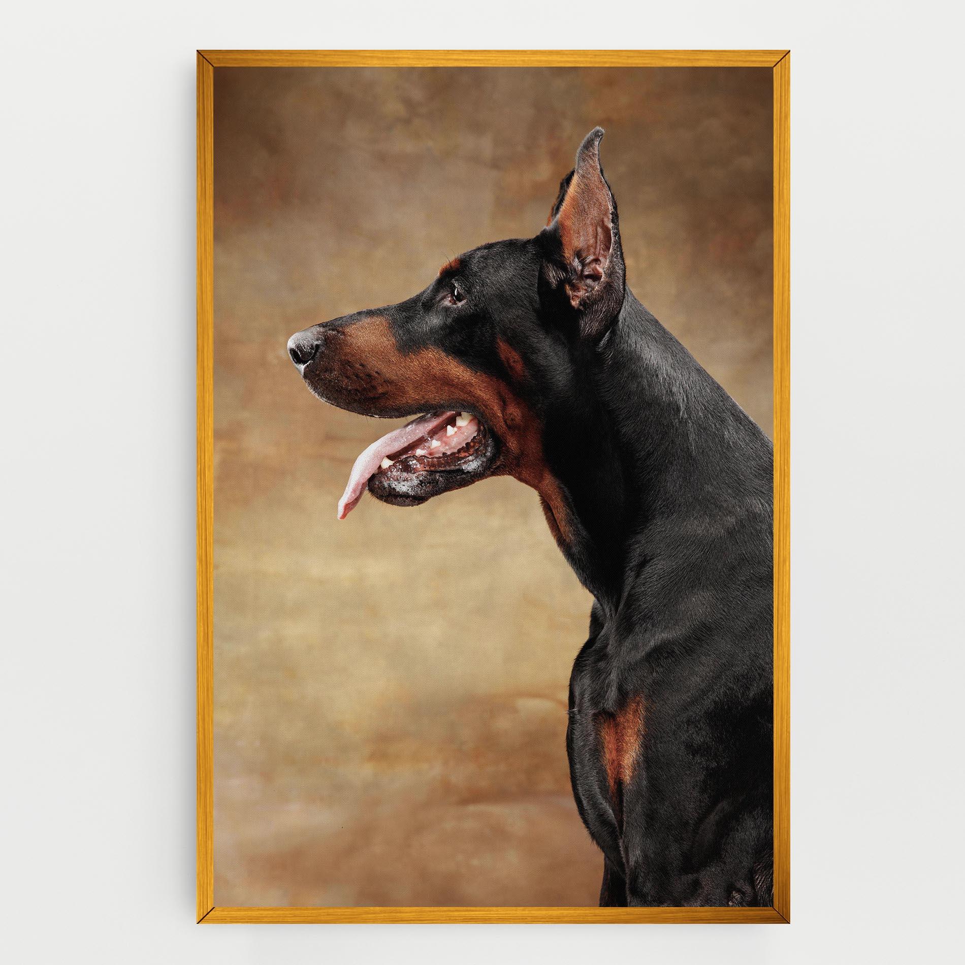 Vászonkép Doberman Pinscher mockup 0