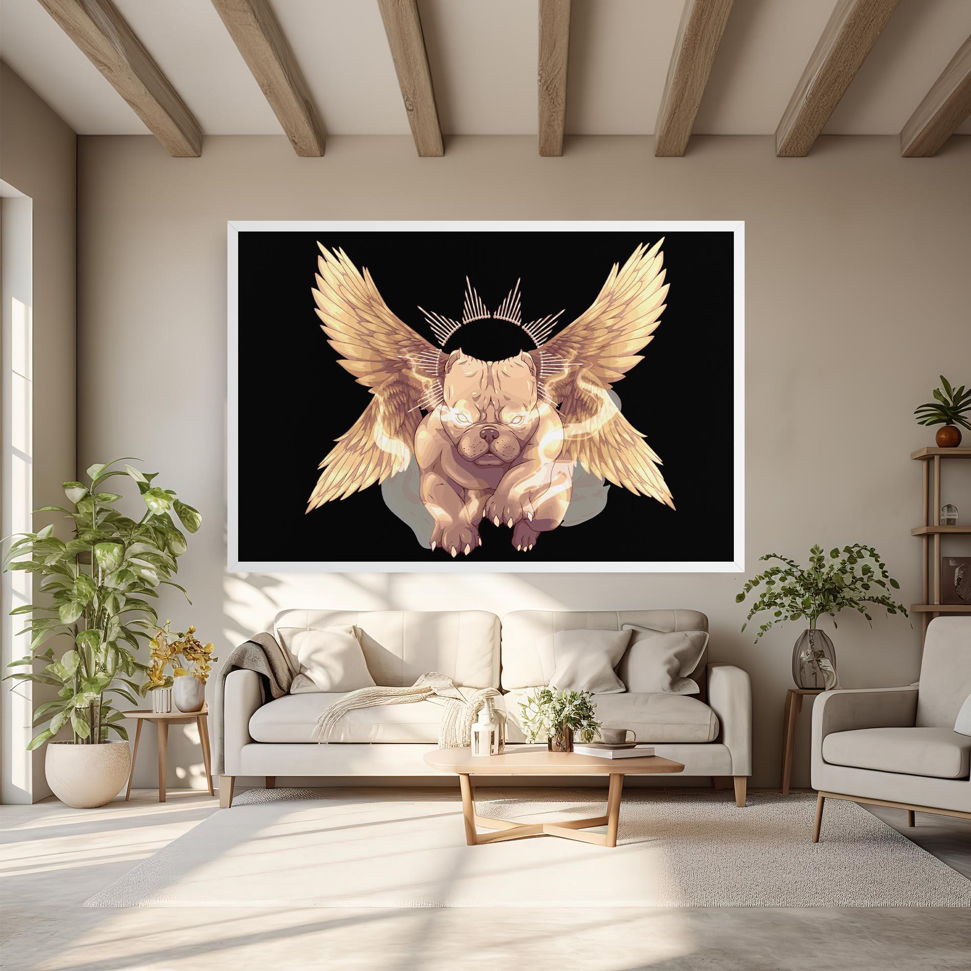 Vászonkép Angel Dog mockup 6