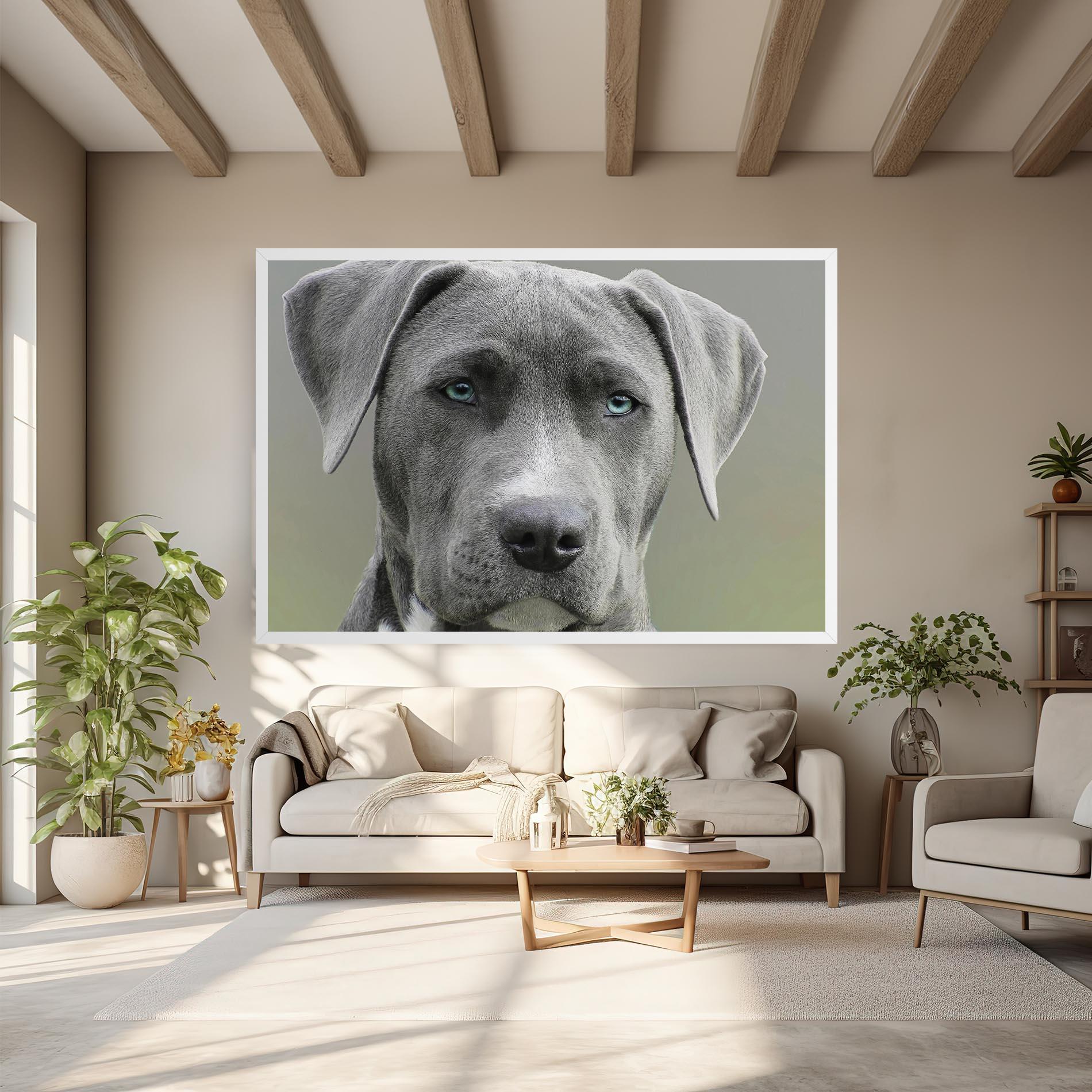 Vászonkép Blue Eyes Dog mockup 6