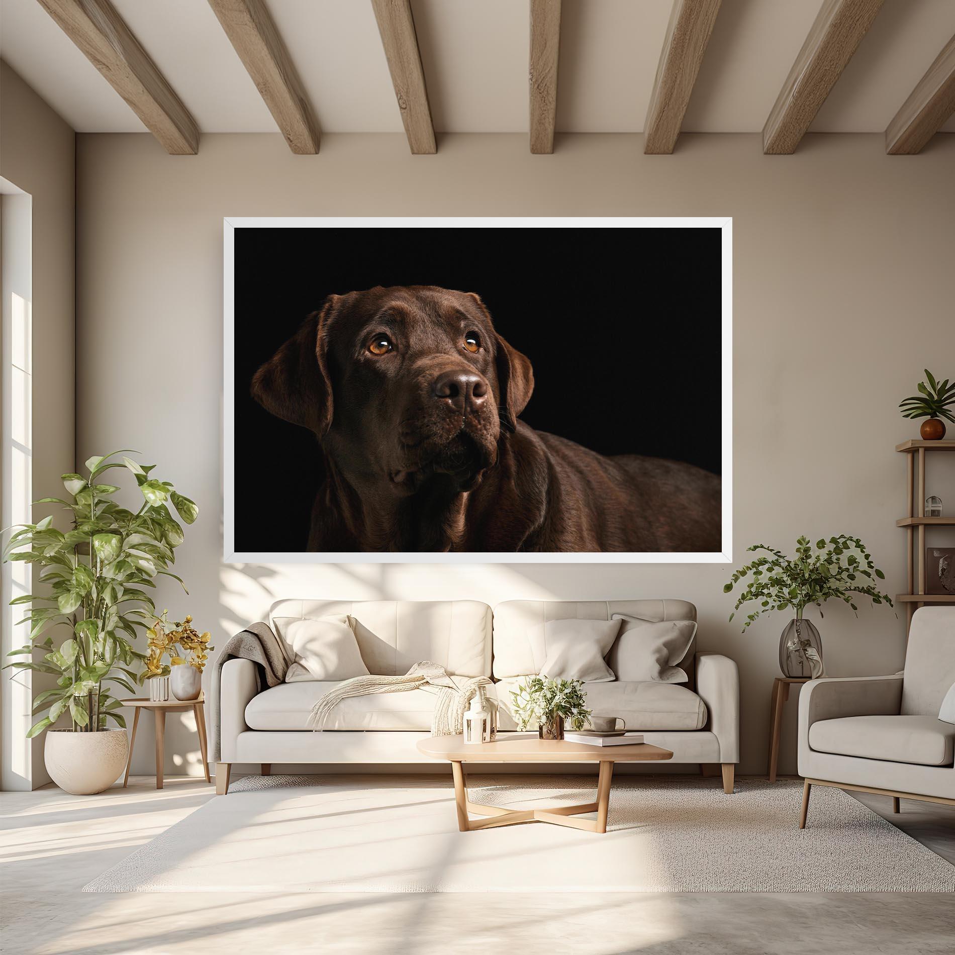 Vászonkép Brown Labrador mockup 6