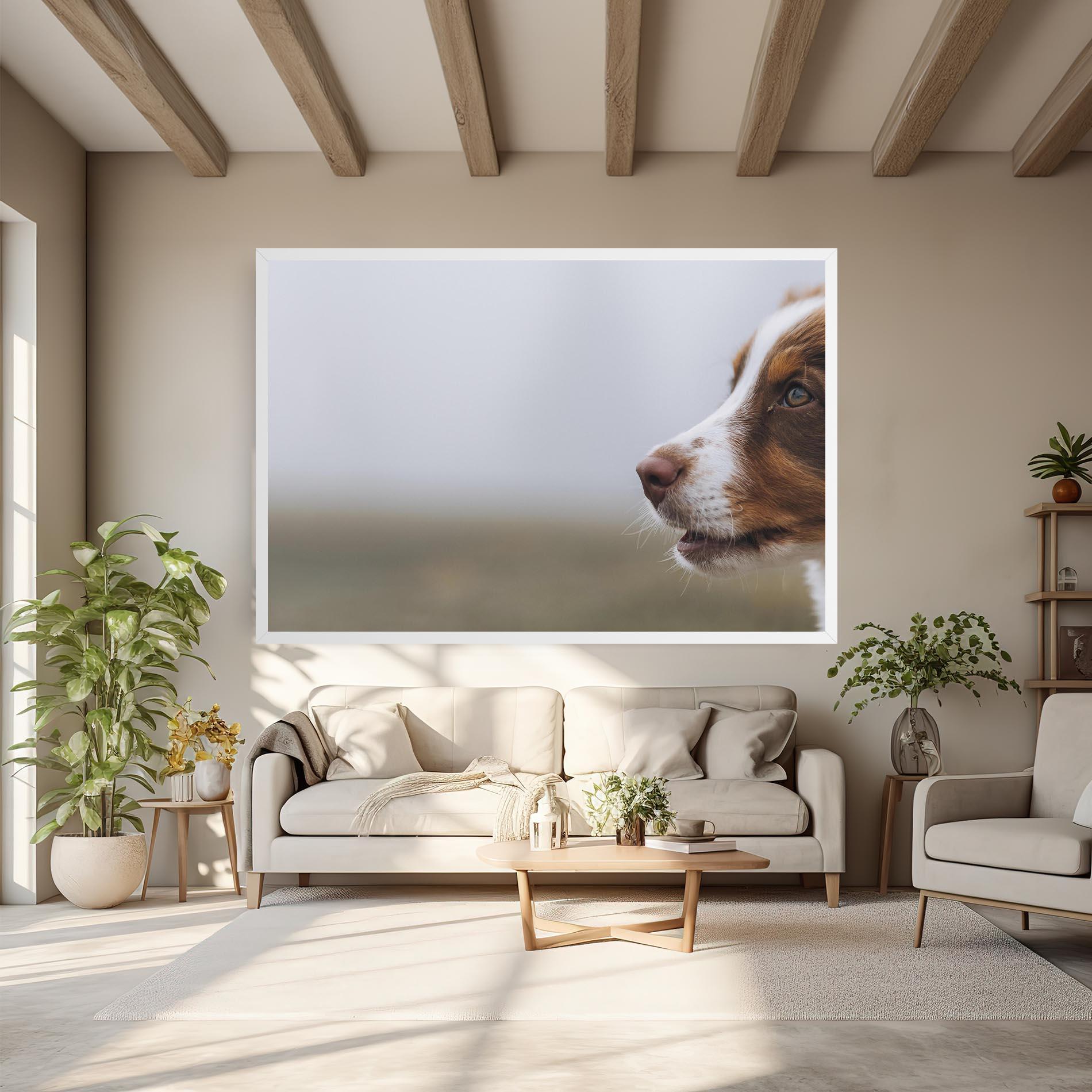 Vászonkép Brown White Dog mockup 6