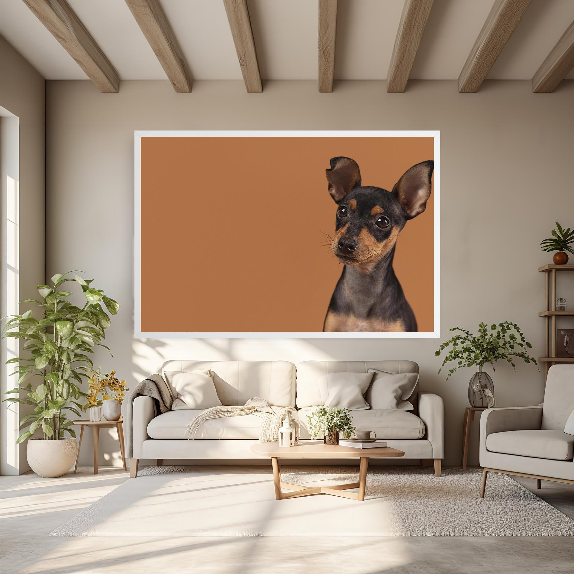 Vászonkép Cute Dog Portrait mockup 6