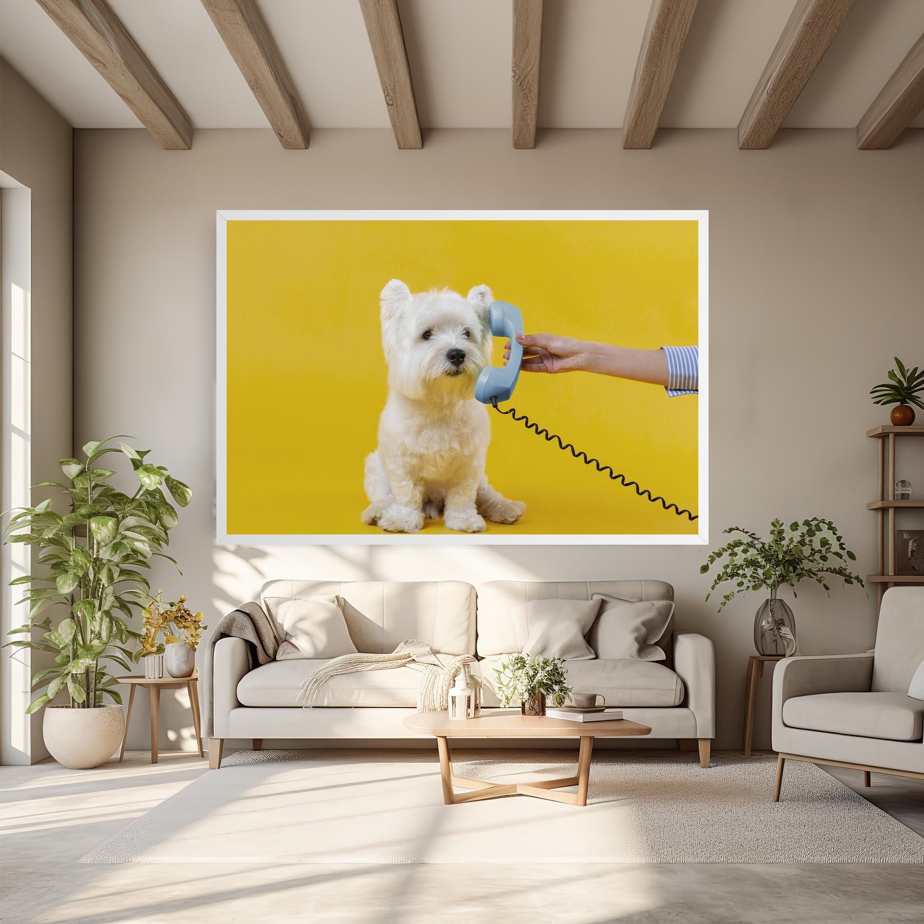 Vászonkép Cute Little Dog mockup 6