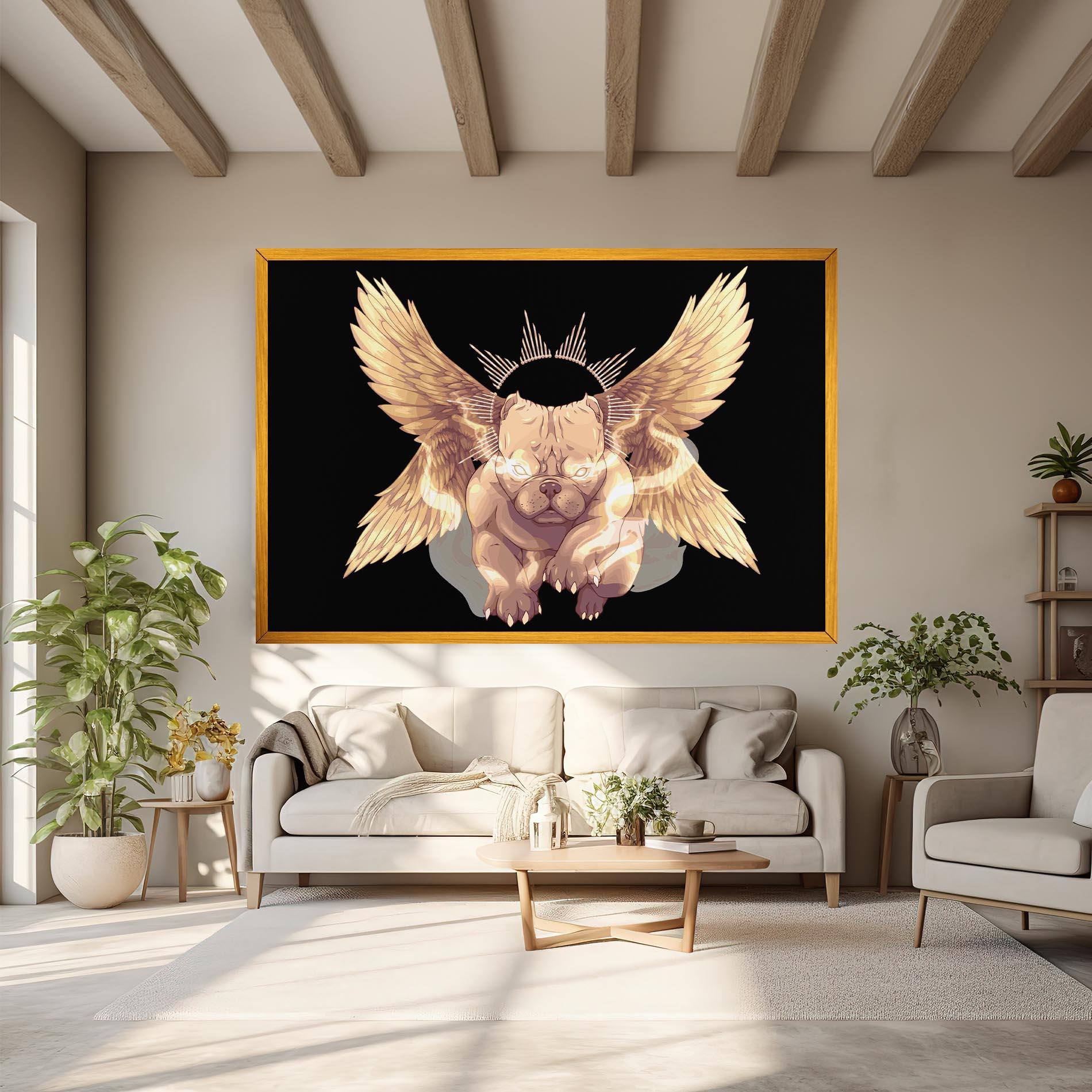 Vászonkép Angel Dog mockup 6