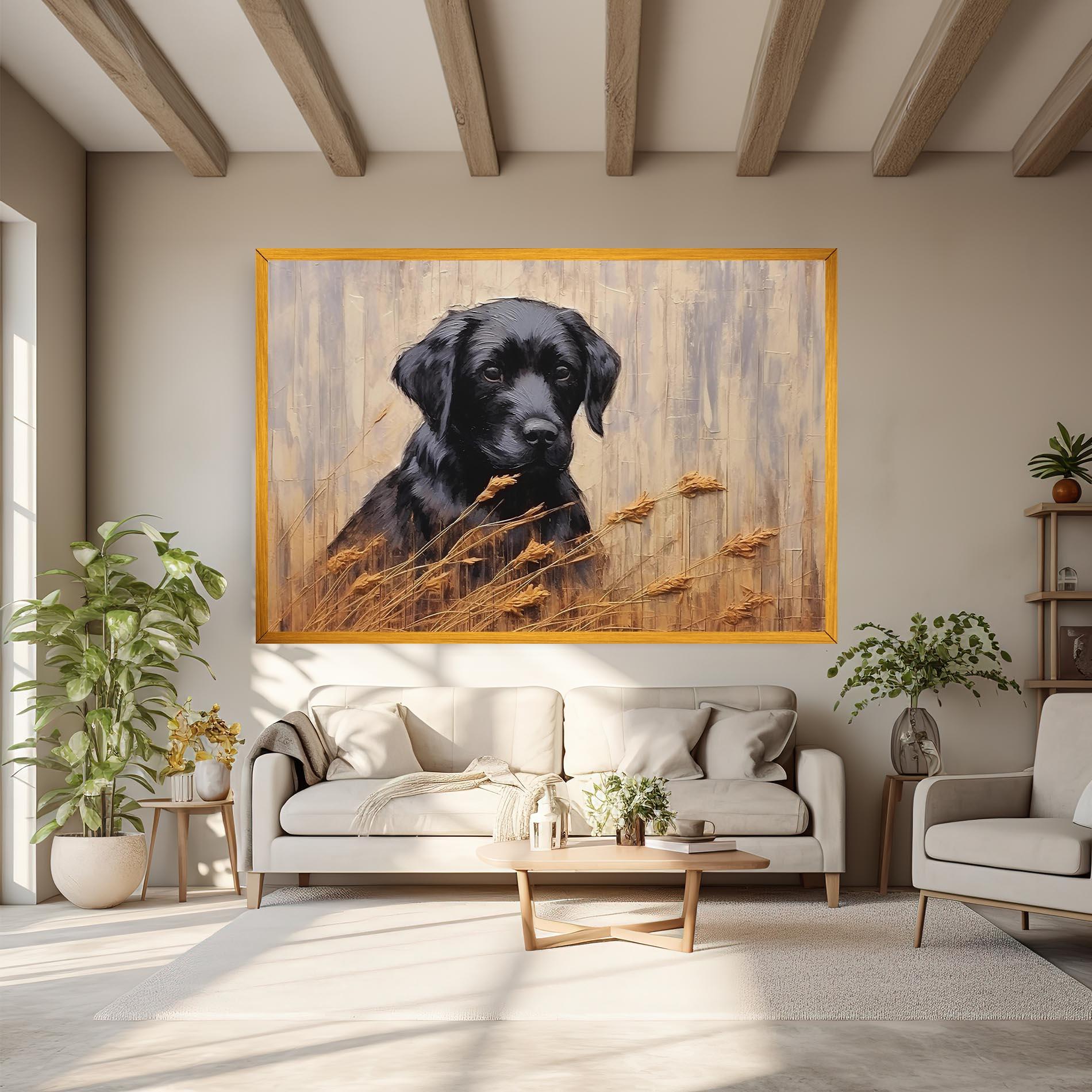 Vászonkép Black Dog Art mockup 6