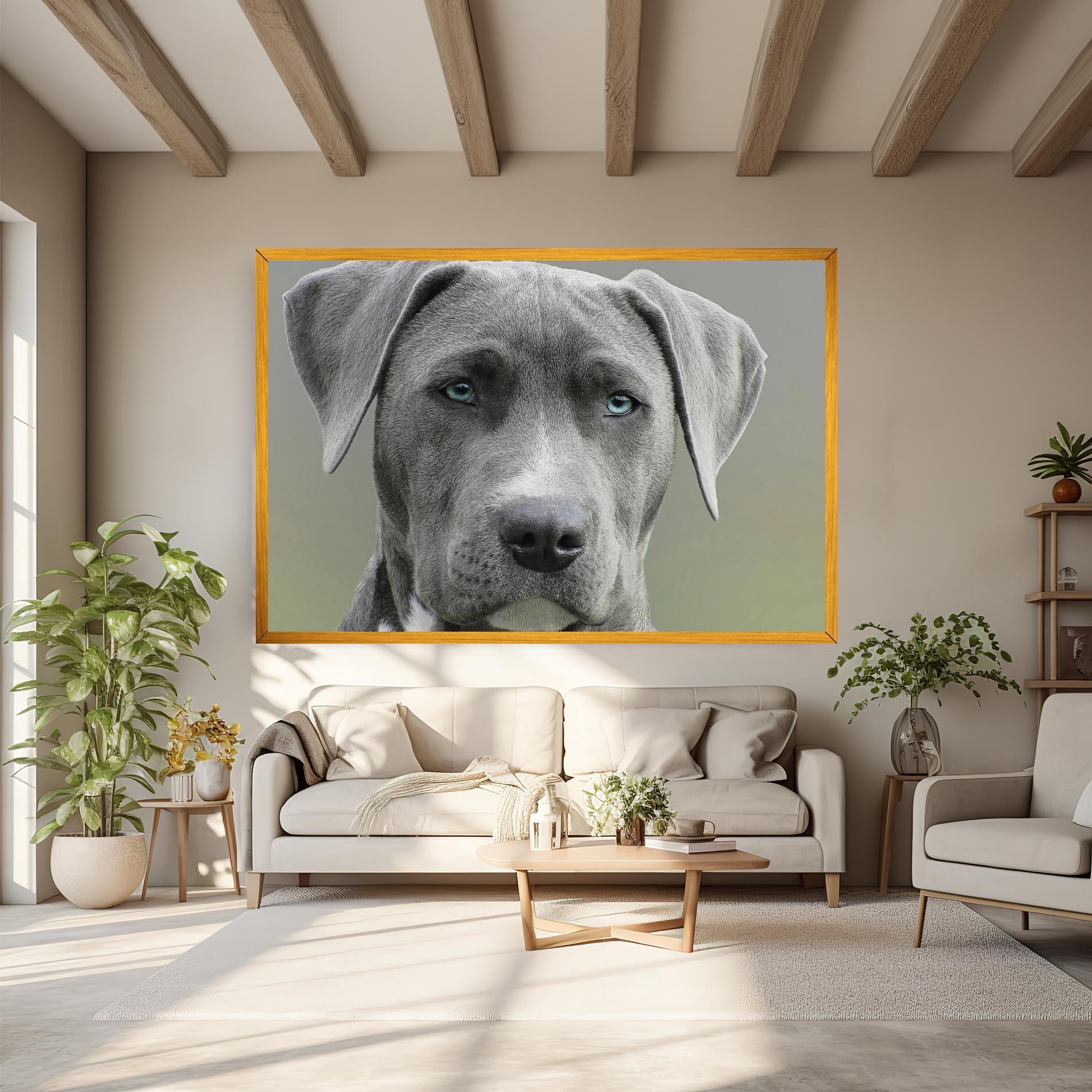 Vászonkép Blue Eyes Dog mockup 6