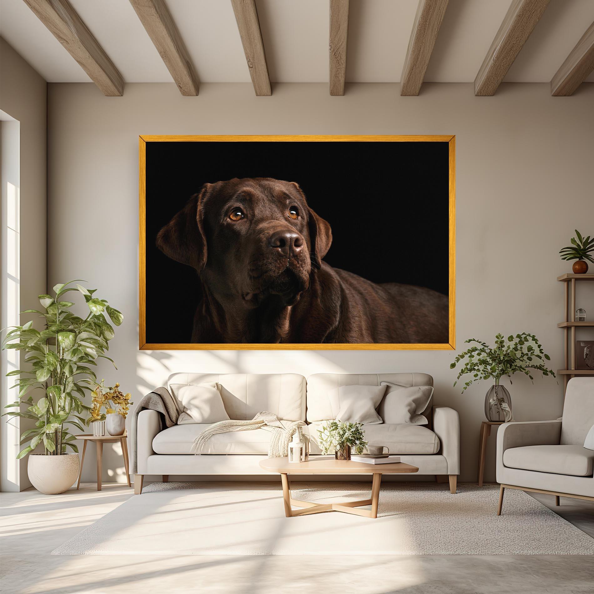 Vászonkép Brown Labrador mockup 6