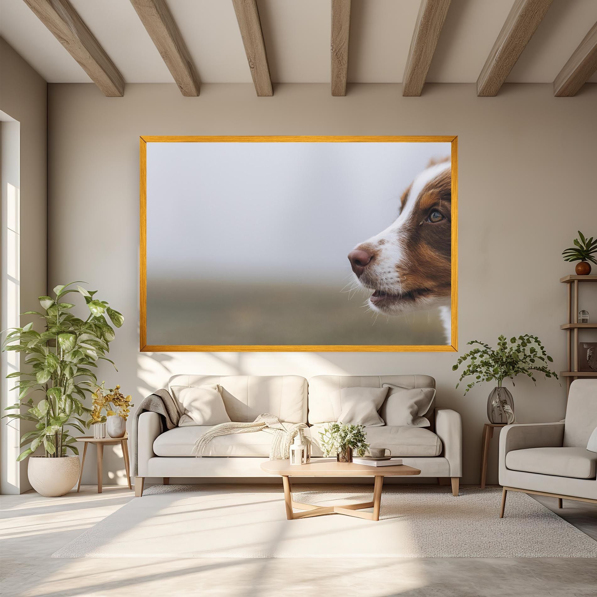 Brown White Dog mockup 6