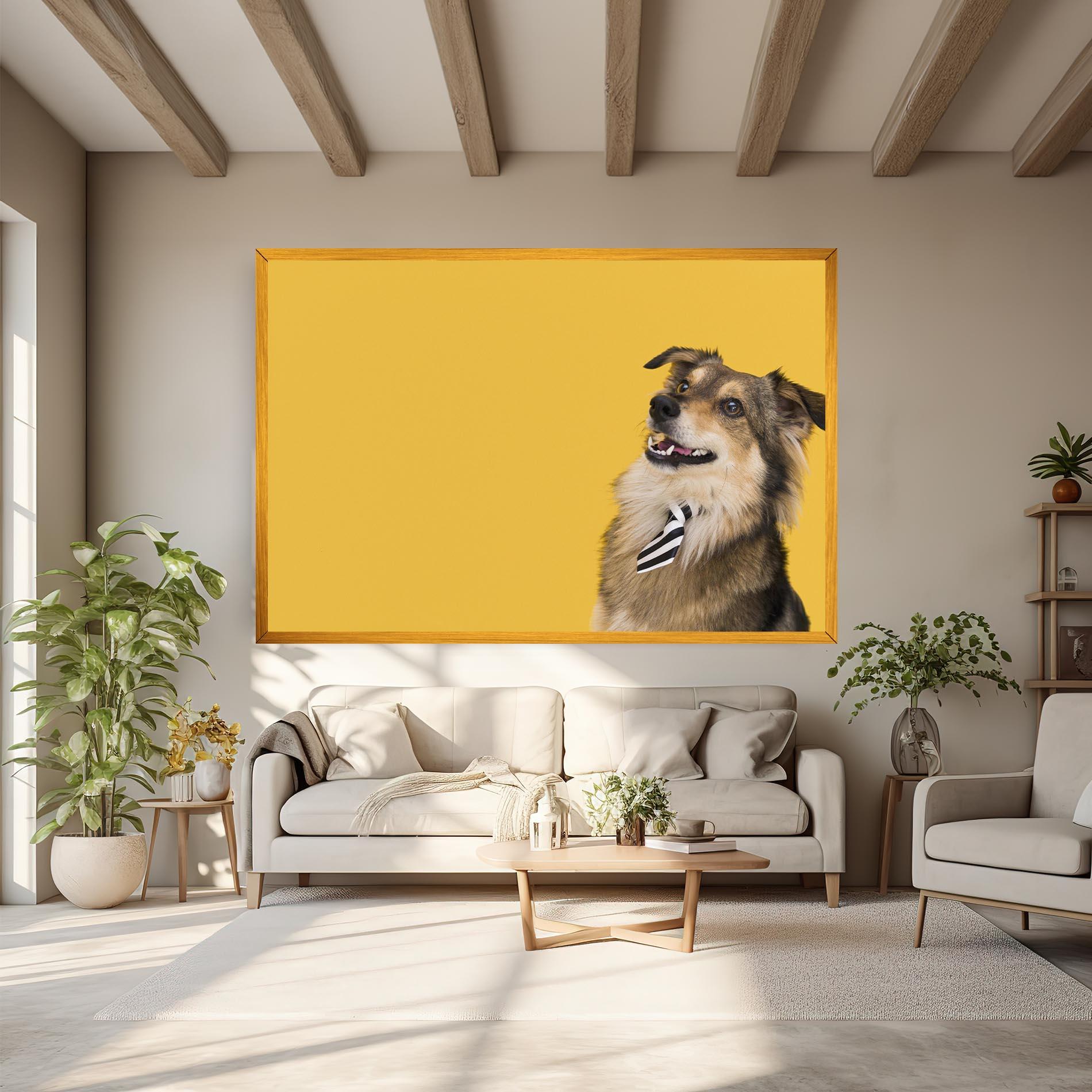 Vászonkép Cute Smiling Dog mockup 6