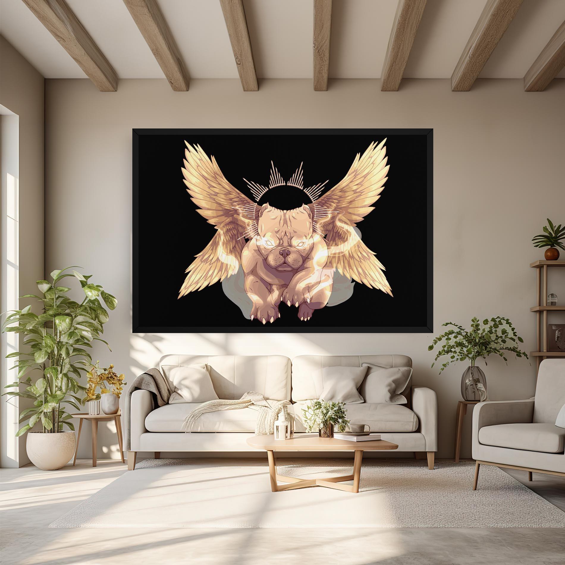 Vászonkép Angel Dog mockup 6