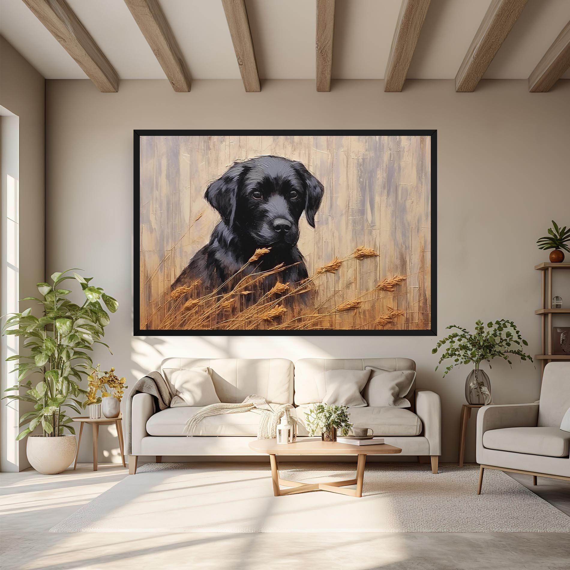 Vászonkép Black Dog Art mockup 6
