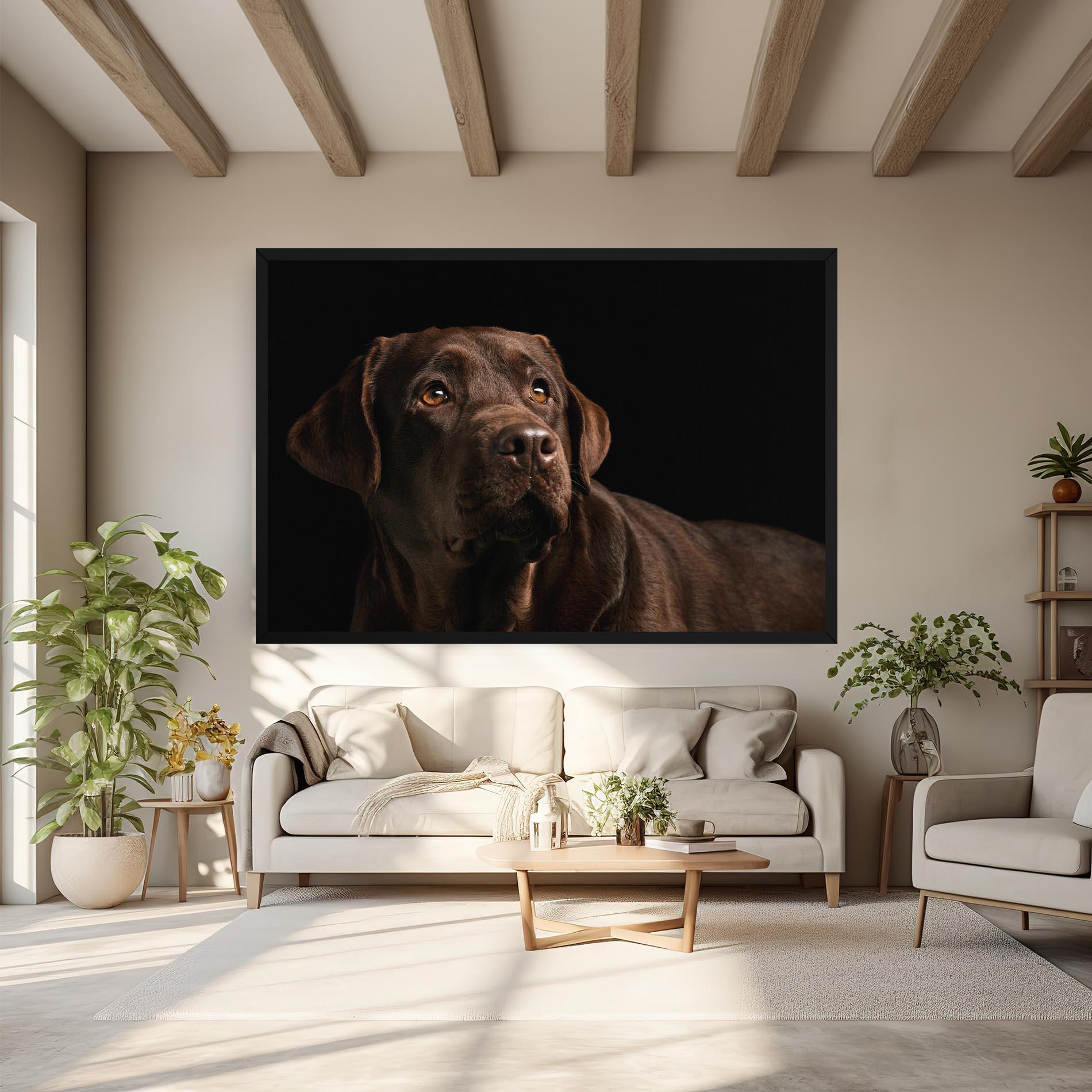 Vászonkép Brown Labrador mockup 6