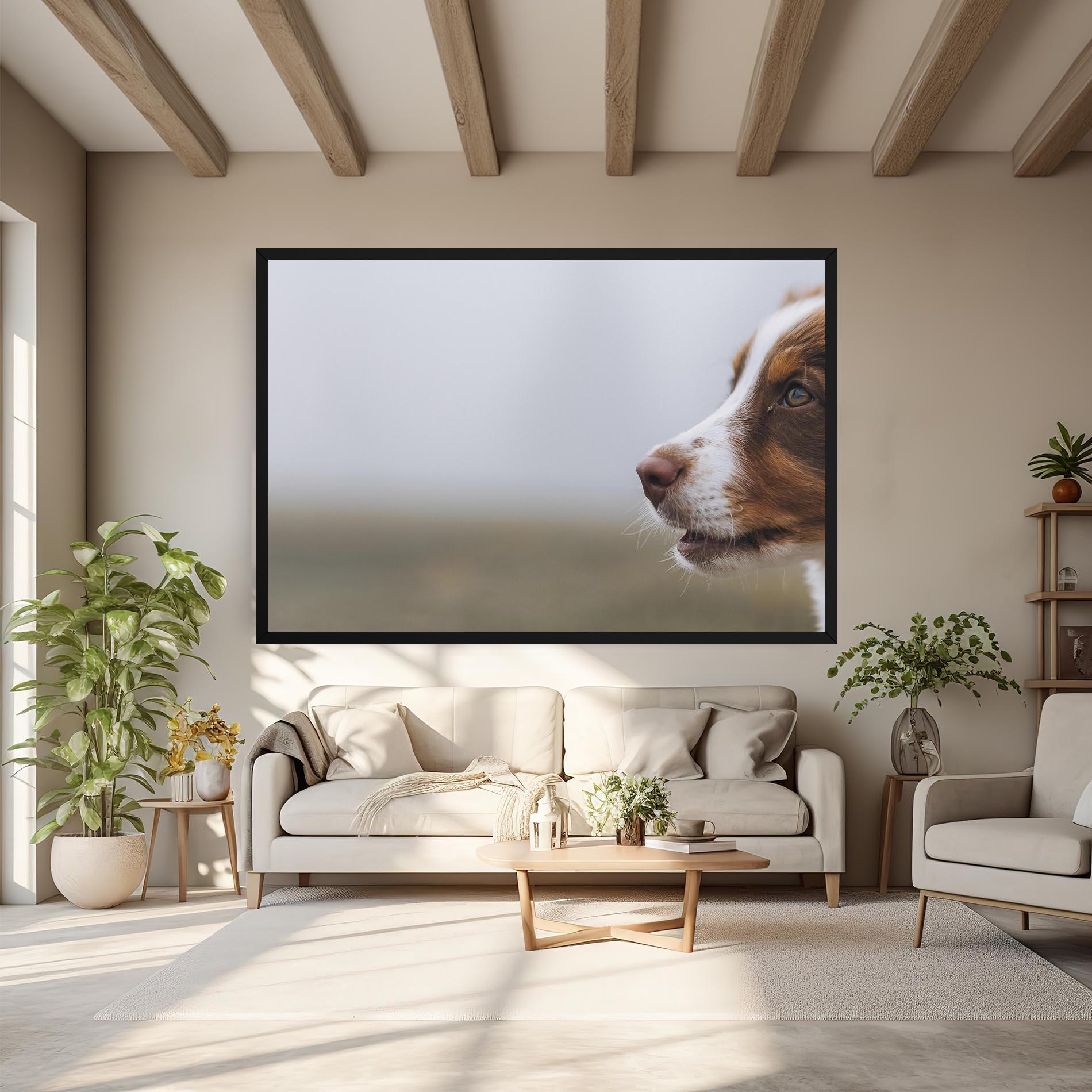 Vászonkép Brown White Dog mockup 6