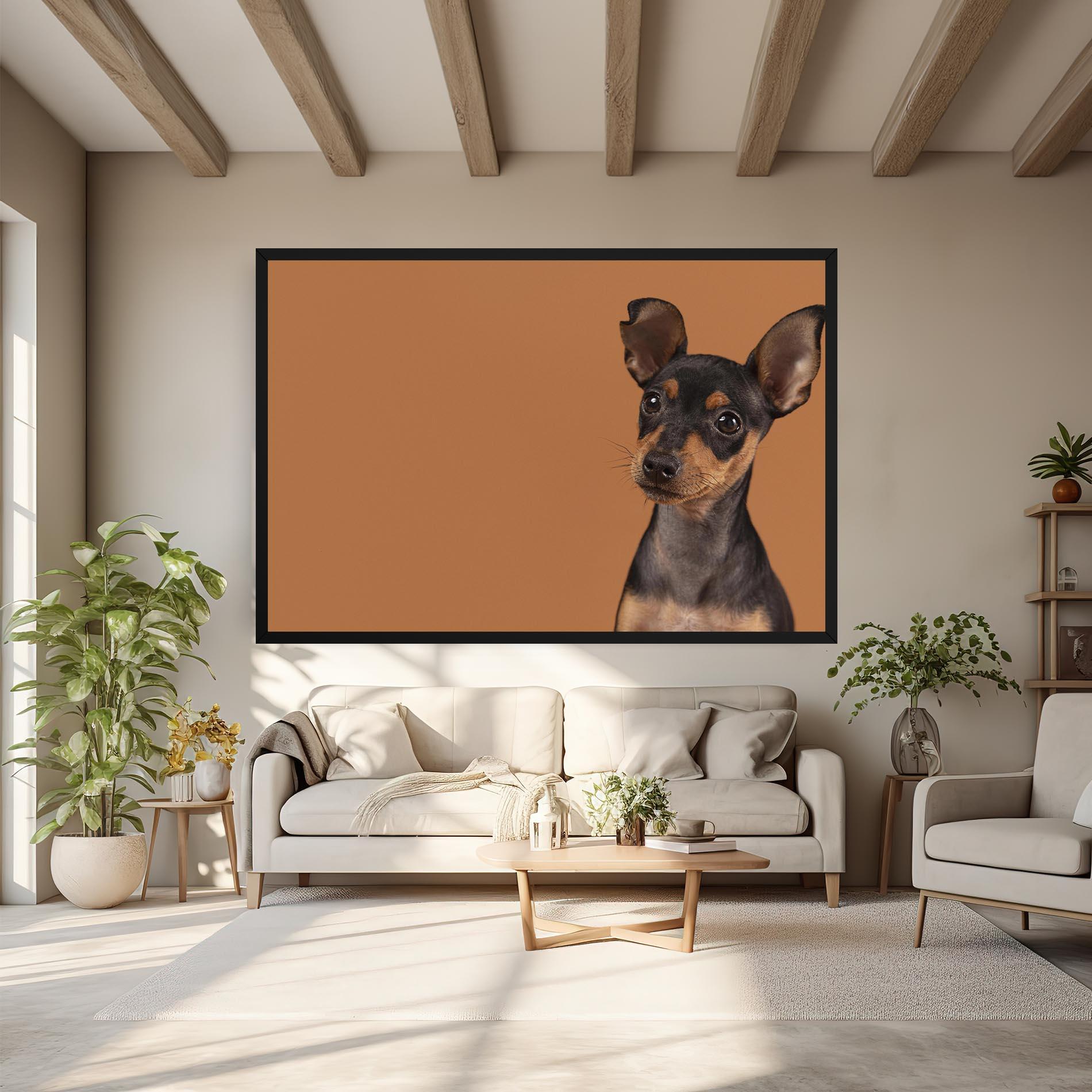 Vászonkép Cute Dog Portrait mockup 6