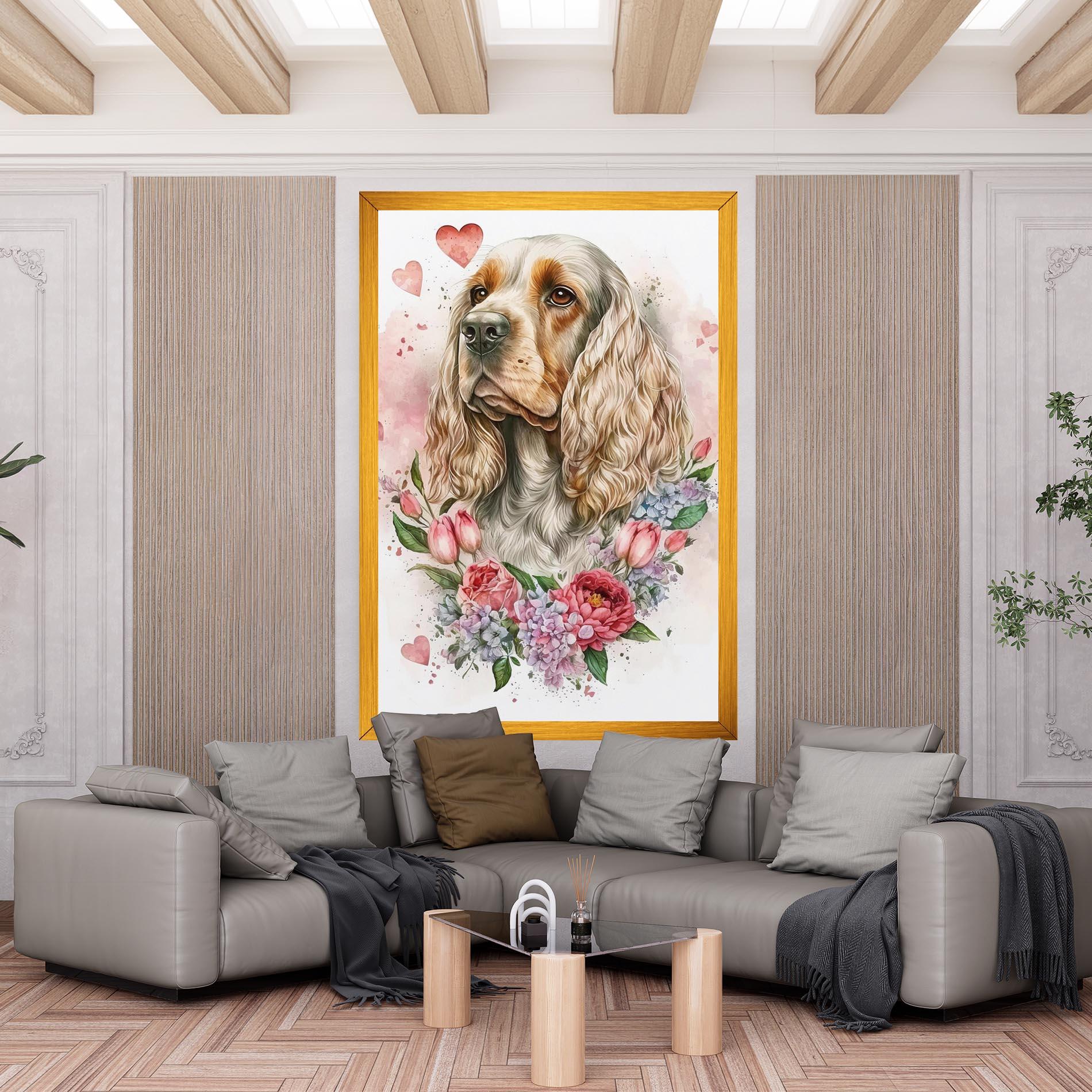 Vászonkép Cute Little Cocker mockup 6