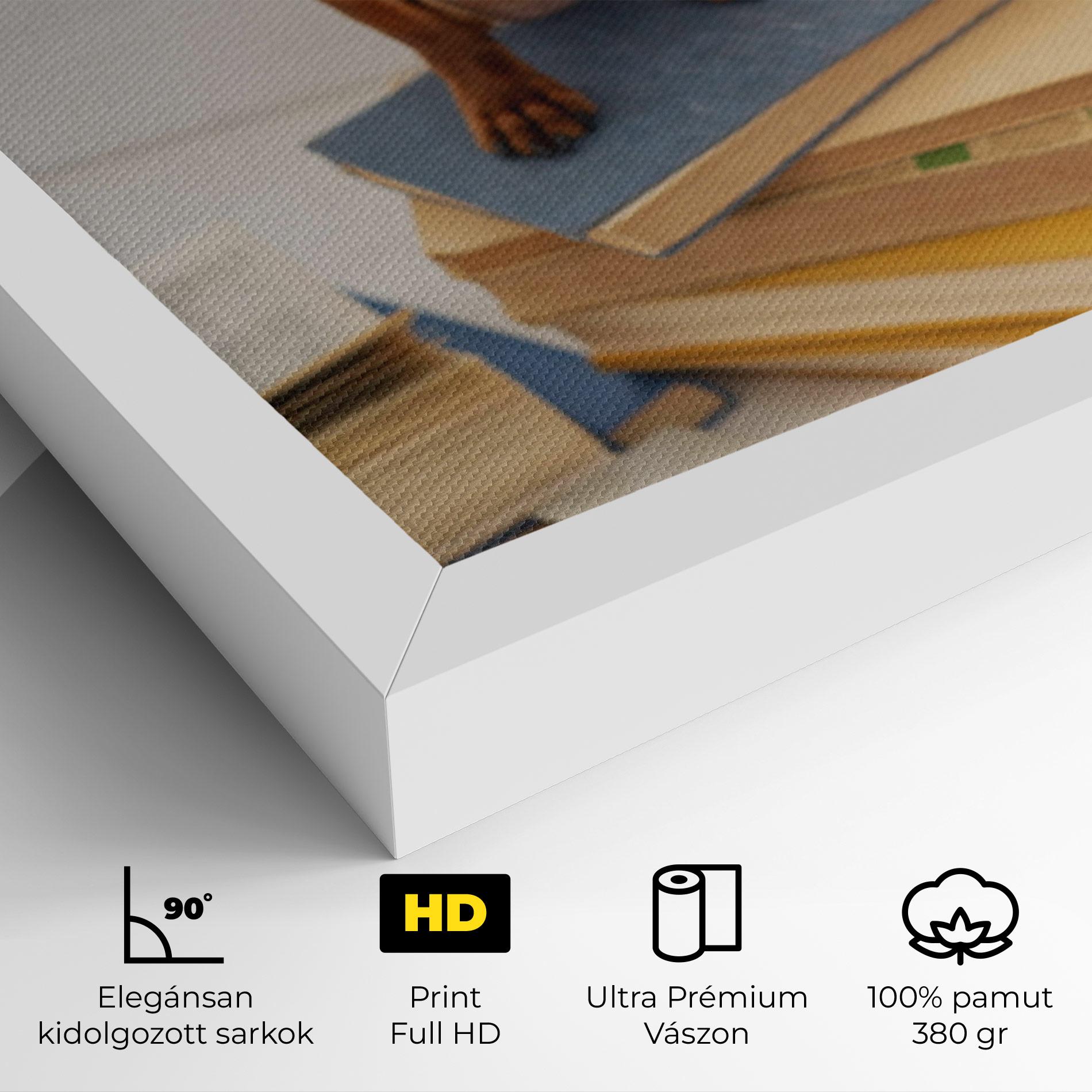 Vászonkép Books Cute Dog mockup 4