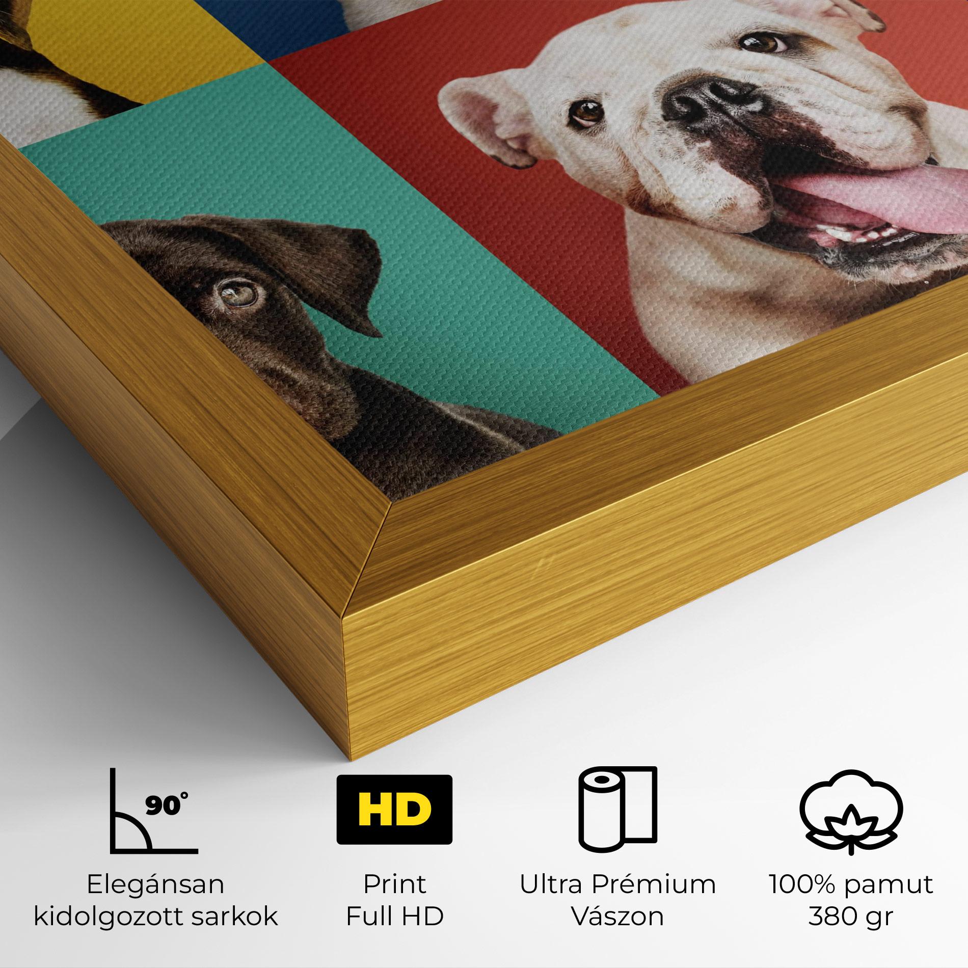 Vászonkép Adorable Puppies Mix mockup 4