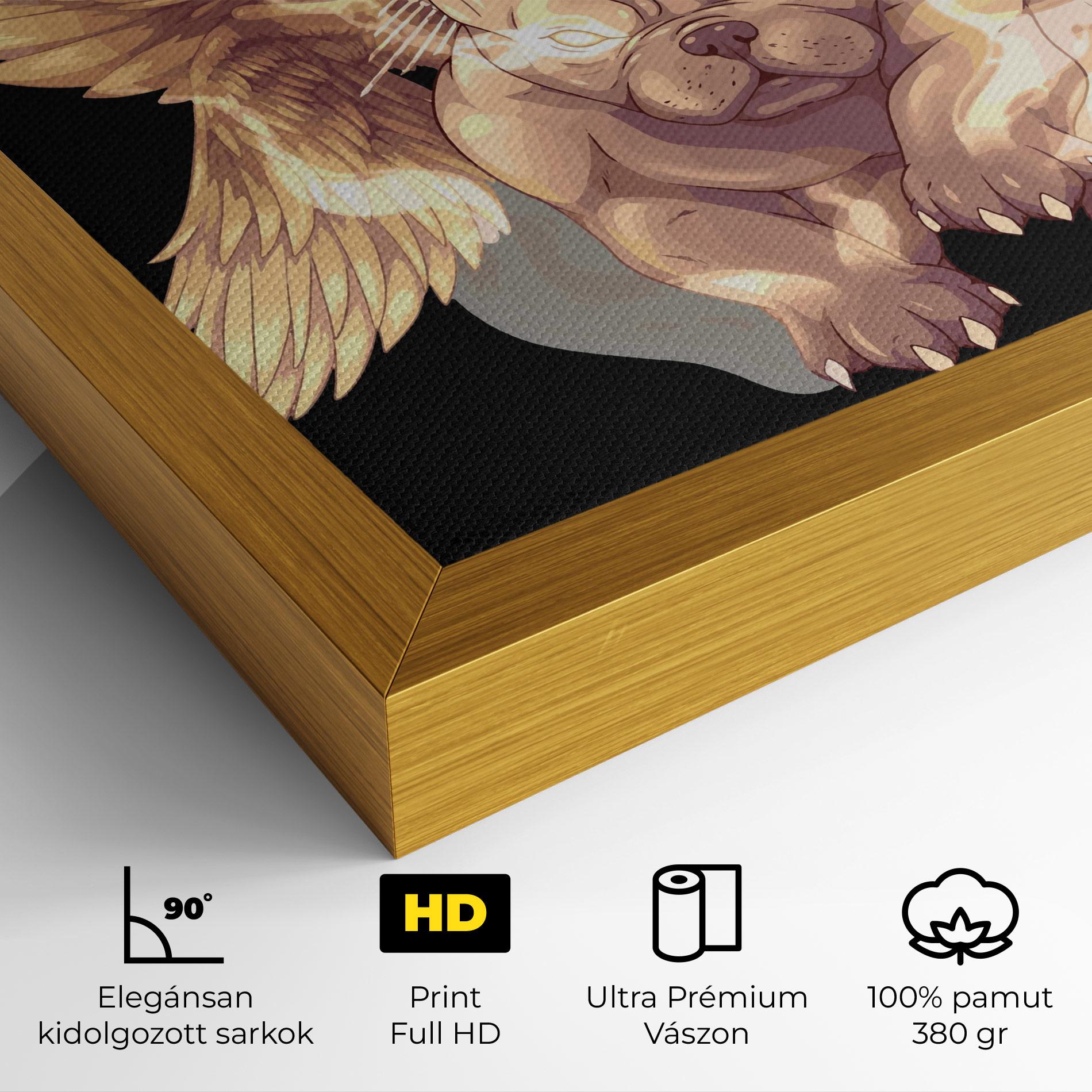 Vászonkép Angel Dog mockup 4