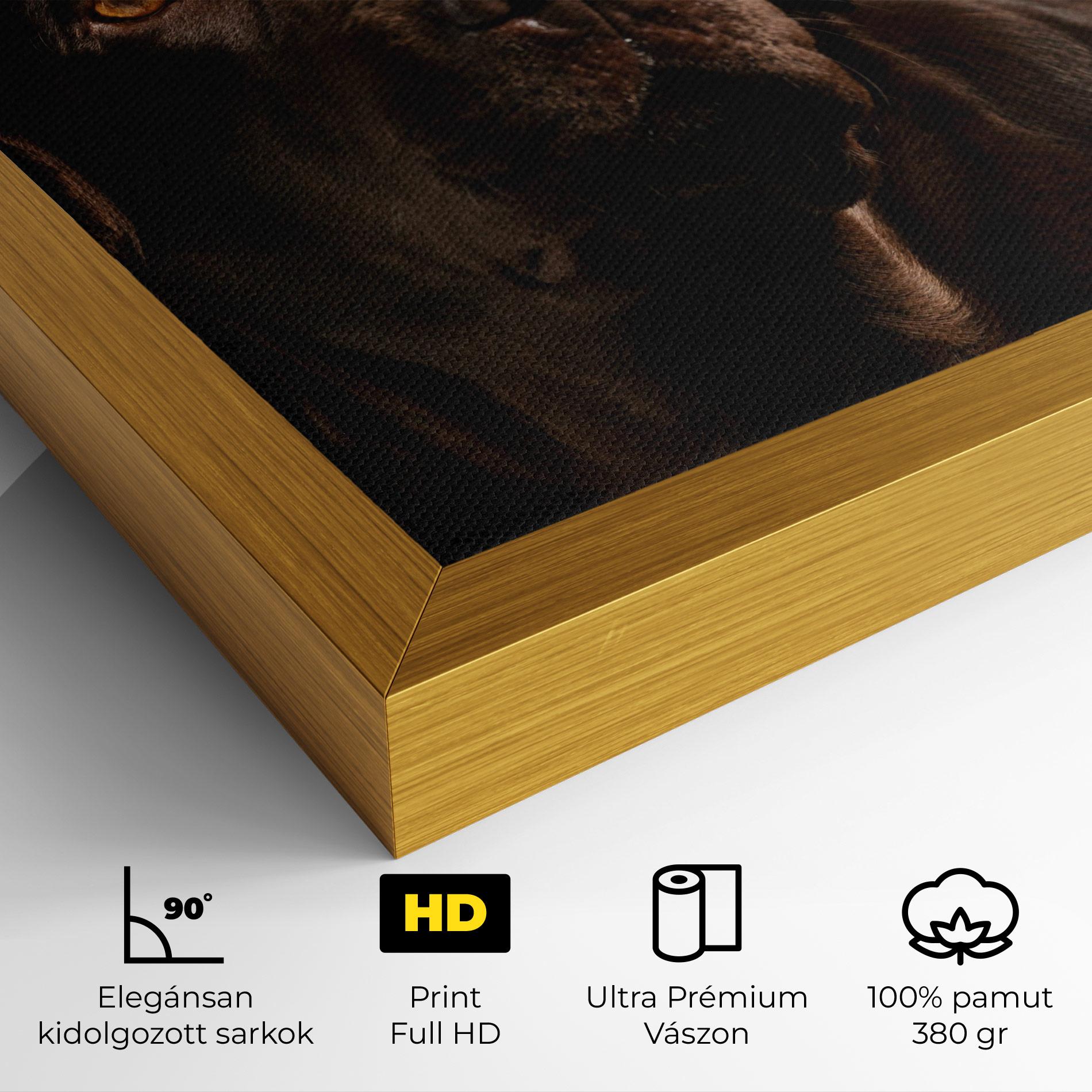 Vászonkép Brown Labrador mockup 4