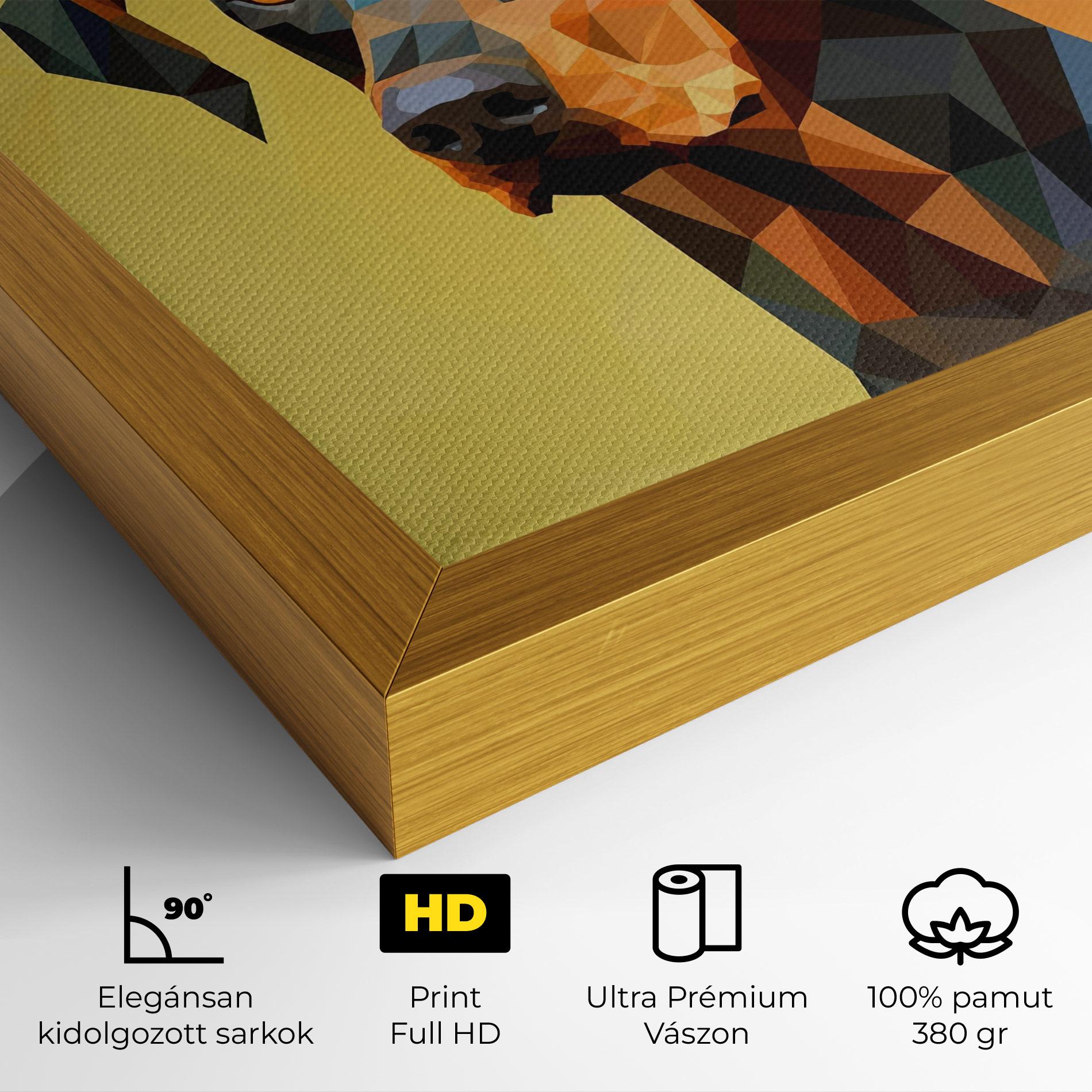 Vászonkép Digital Art Dog mockup 4