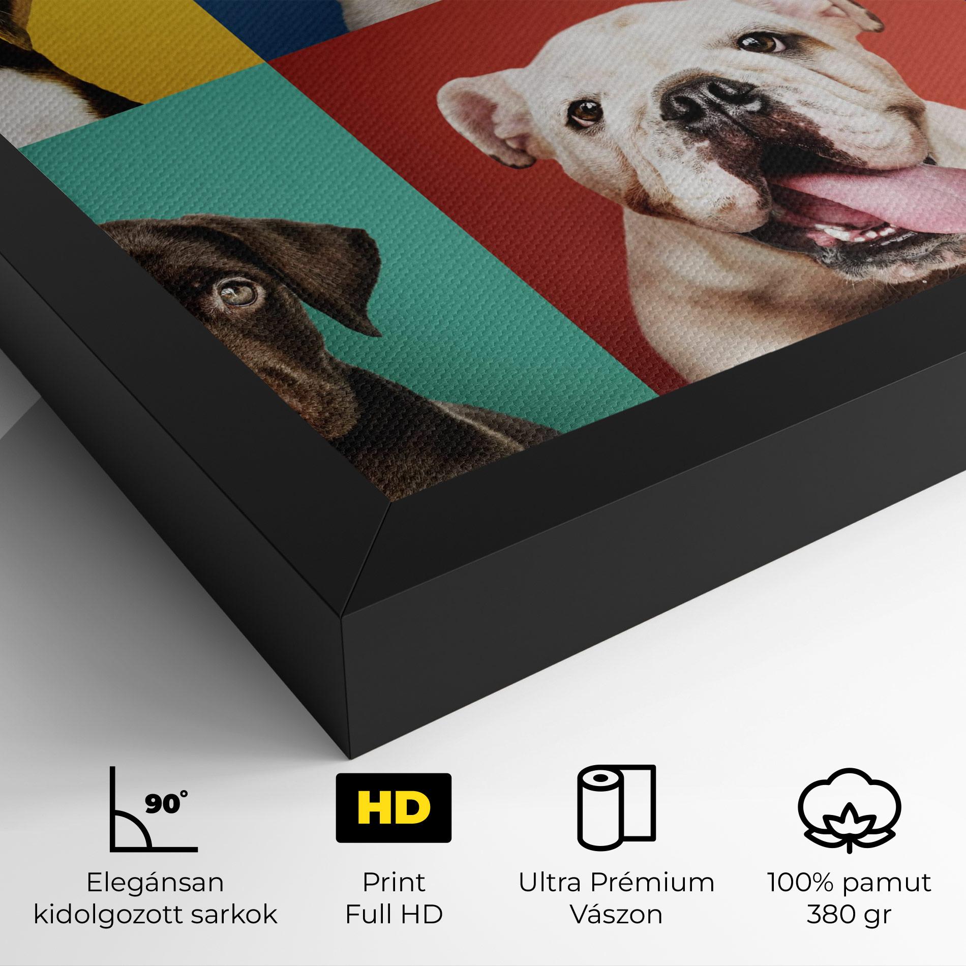 Vászonkép Adorable Puppies Mix mockup 4