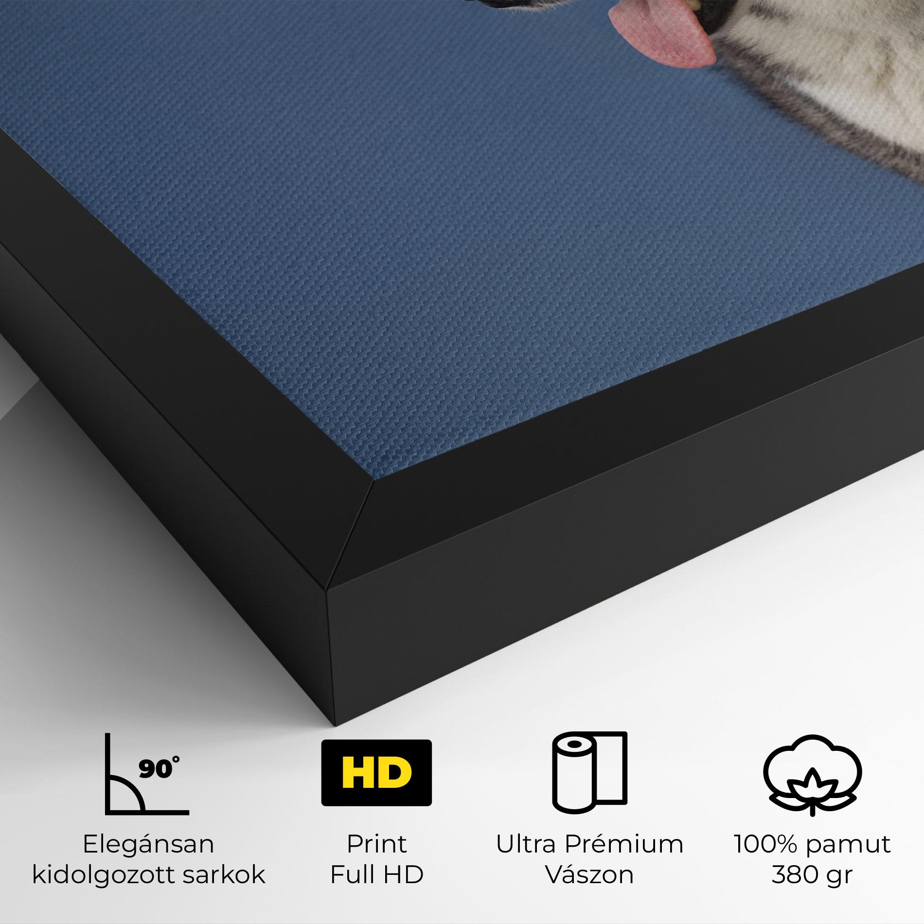 Vászonkép Blue Glasses Dog mockup 4