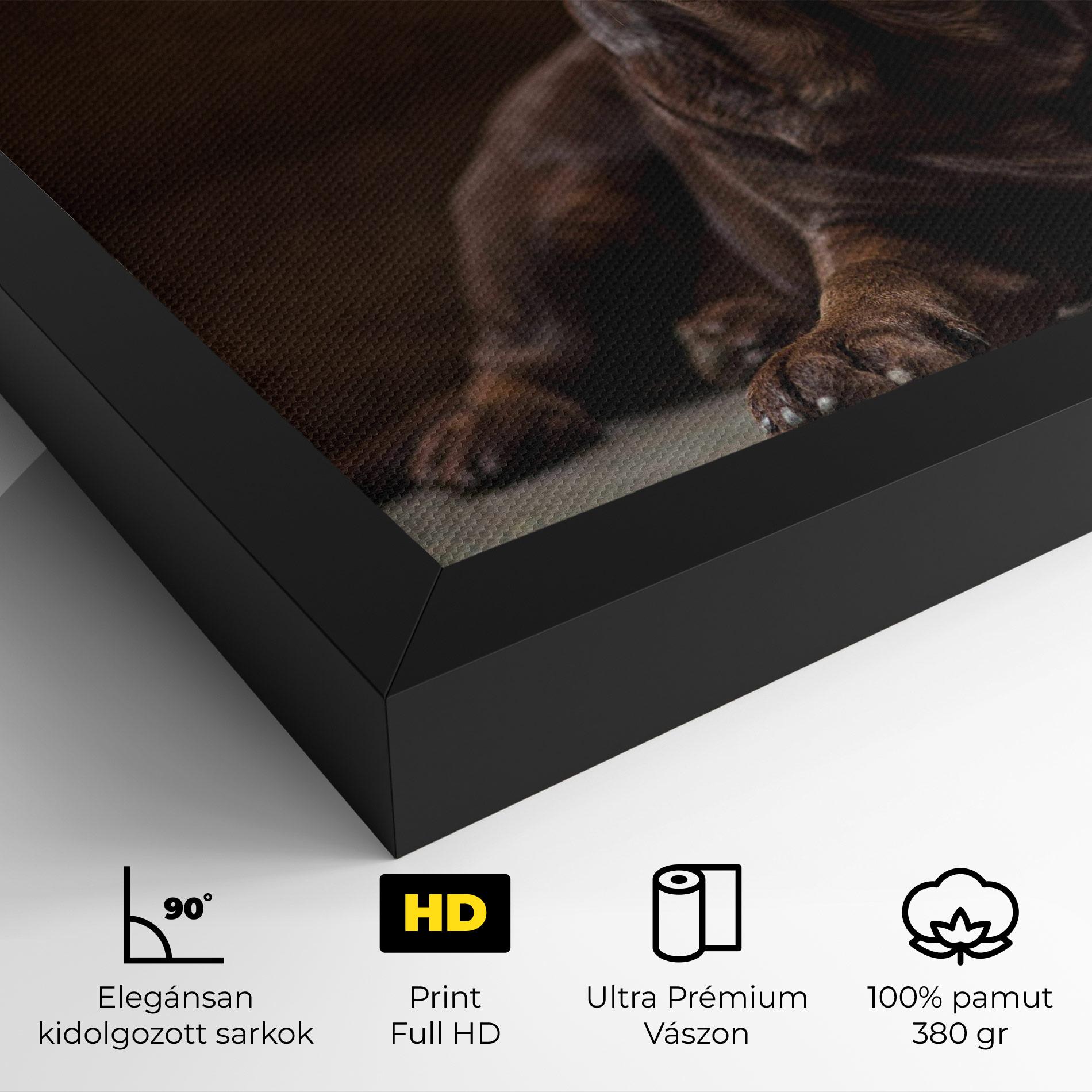 Vászonkép Cute Brown Labrador mockup 4